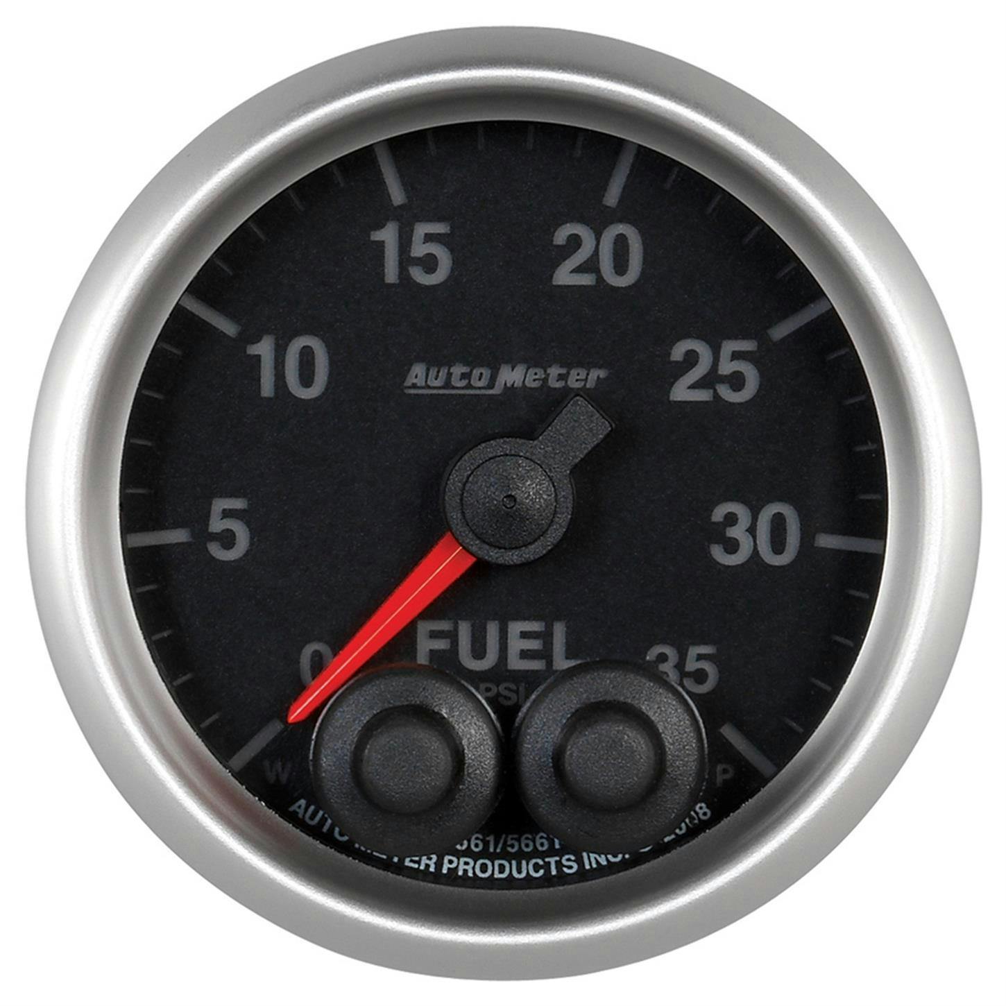 AutoMeter 5661 Fuel Pressure Gauge, 2 1/16 Inch, 35PSI, Elite