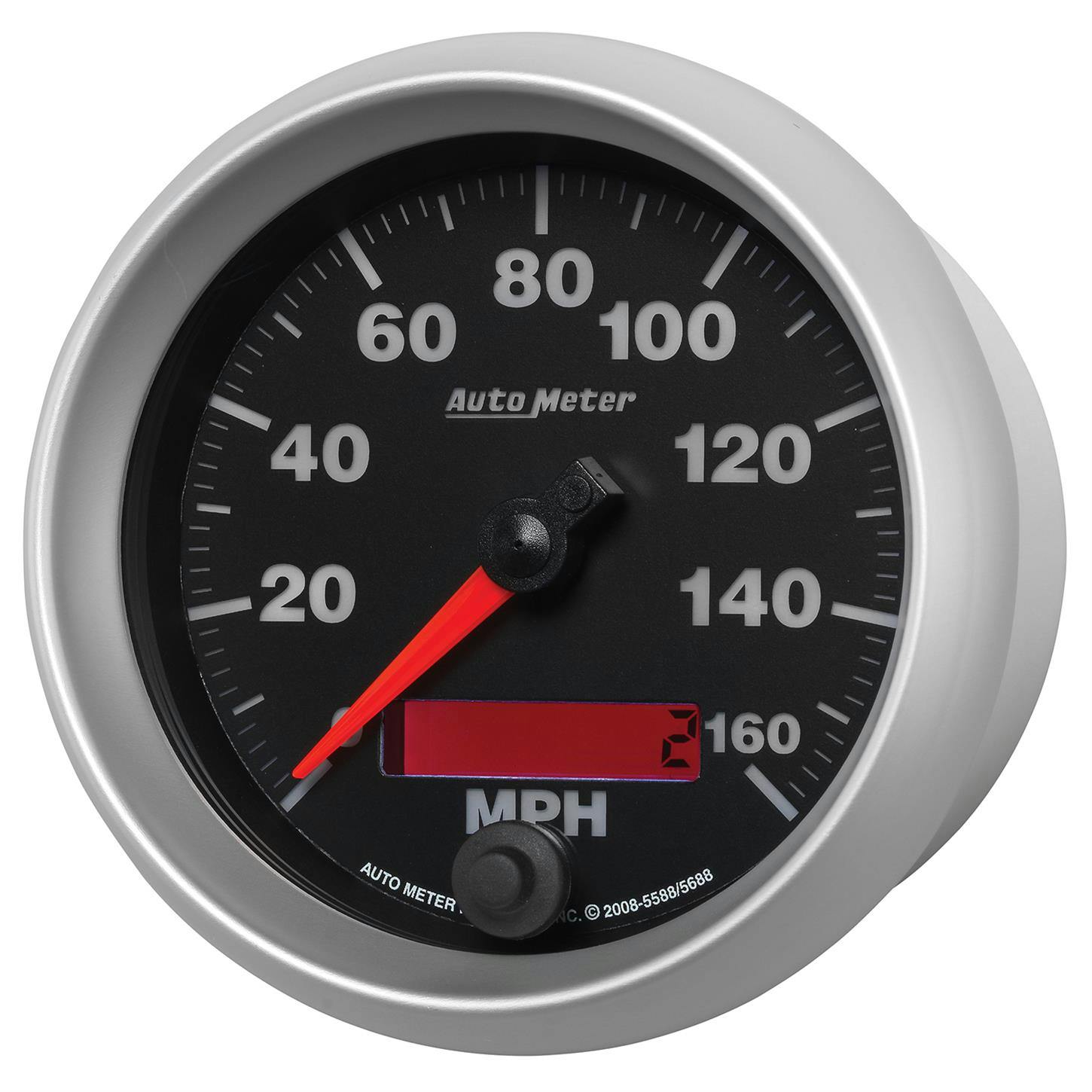 AutoMeter 5688 Speedo Gauge, 3 3/8 Inch, 160MPH, Electric, Elite