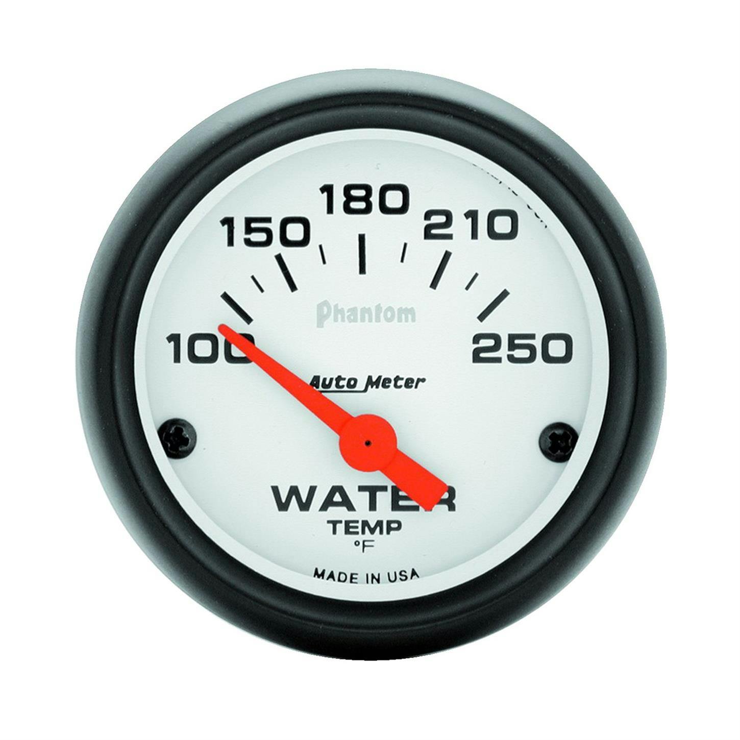 AutoMeter 5737 Phantom Air-Core Water Temperature Gauge, 2-1/16