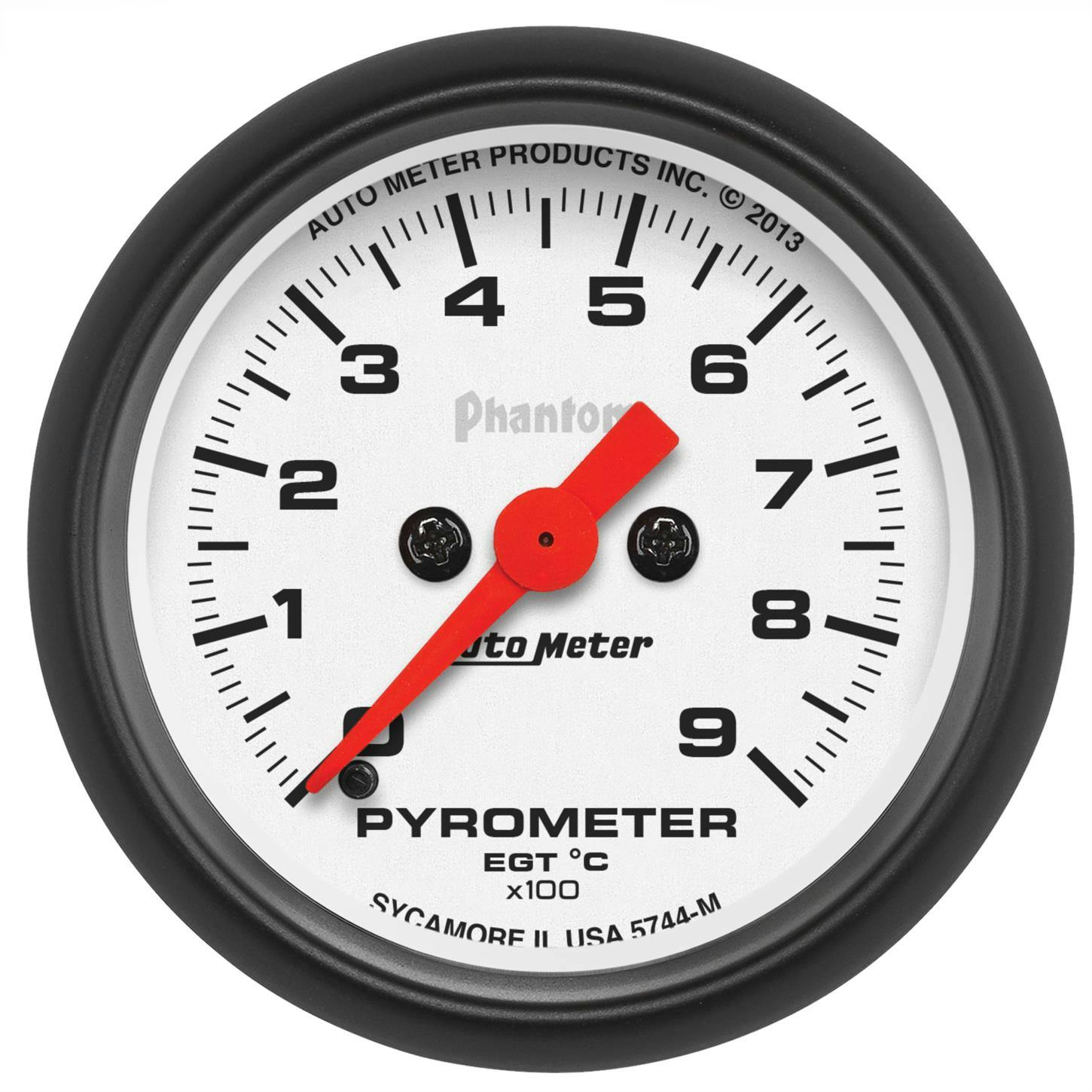 AutoMeter 5744-M Pyrometer Gauge 2 1/16 Inch, 900 Deg. C, Phantom