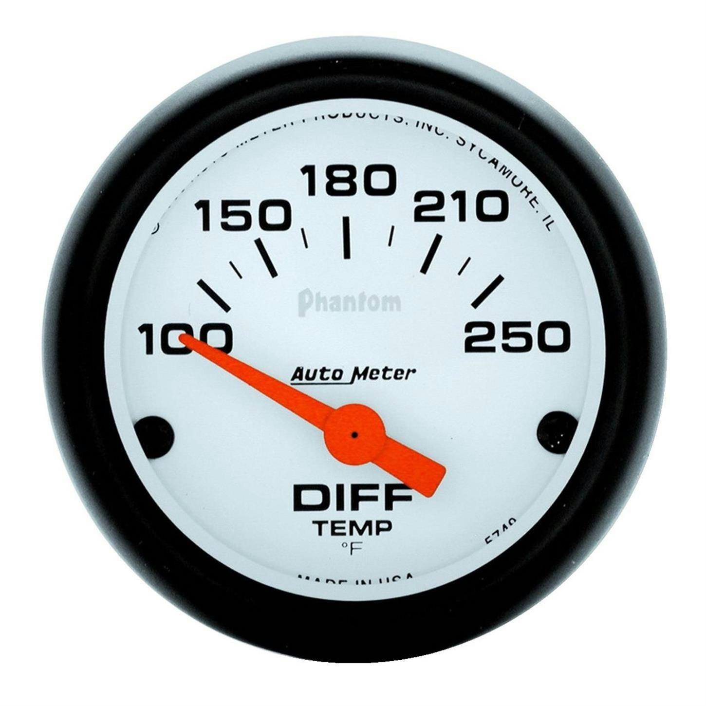 AutoMeter 5749 Phantom Air-Core Differential Temp Gauge, 2-1/16
