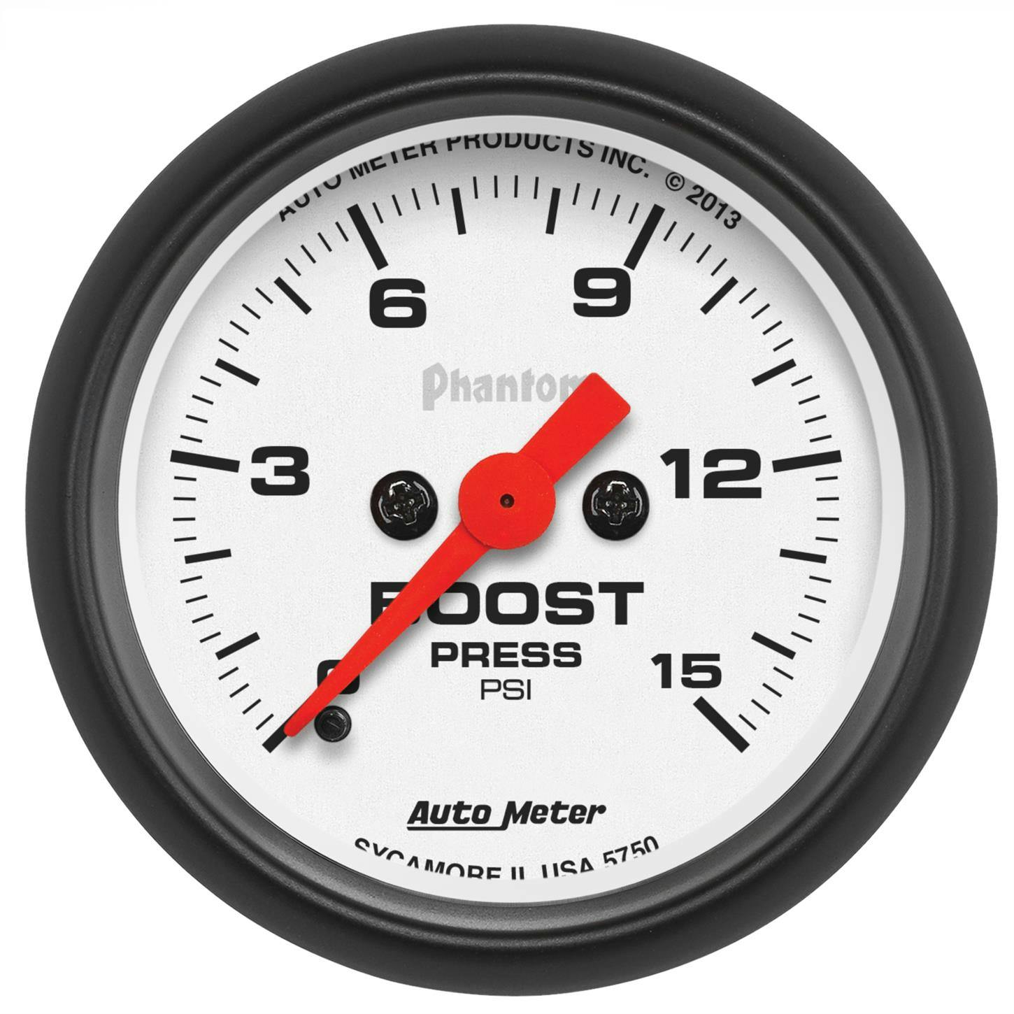 AutoMeter 5750 Boost, 2 1/16 Inch, 15PSI, Digital, Phantom