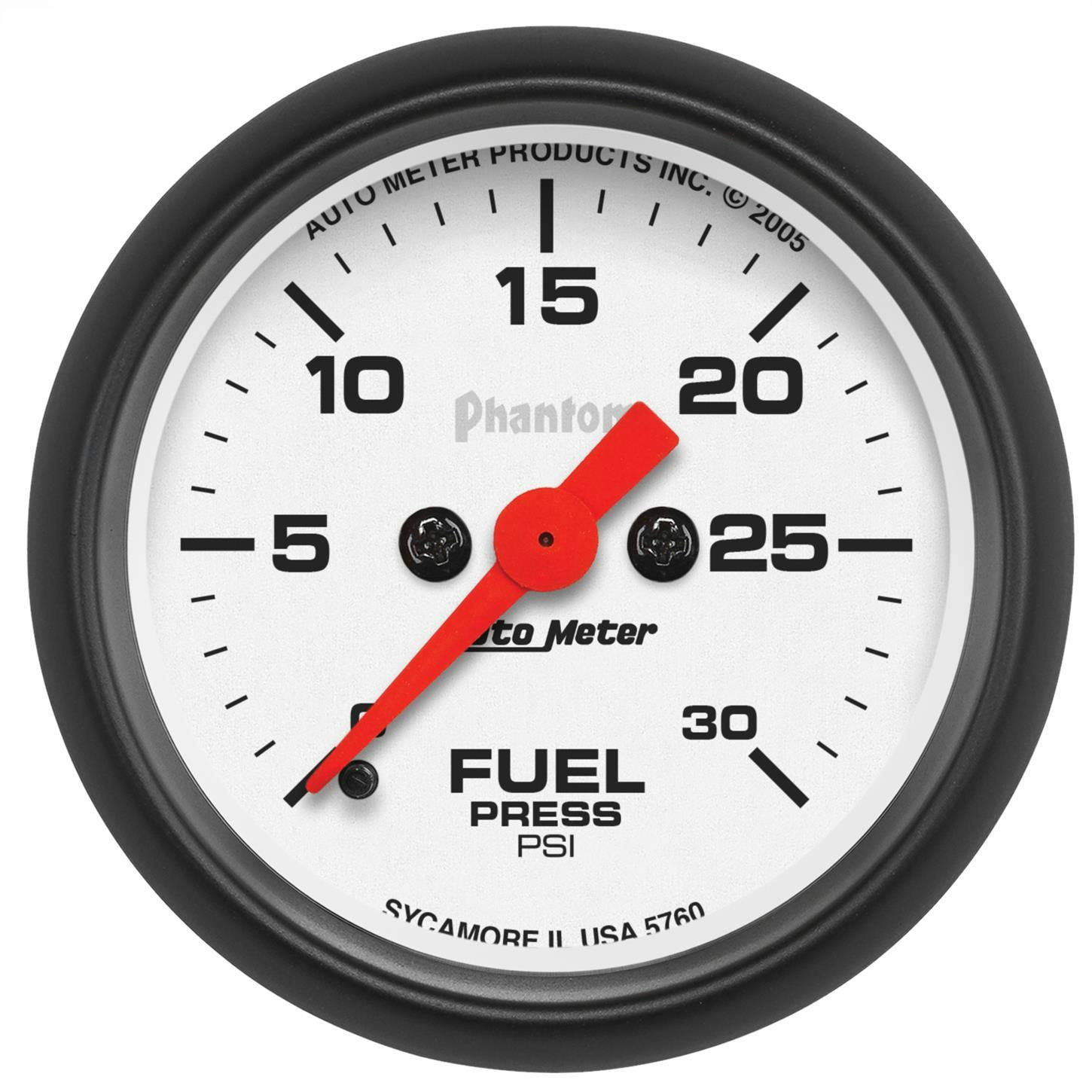 AutoMeter 5760 Fuel Pressure Gauge, 2 1/16 Inch, Phantom