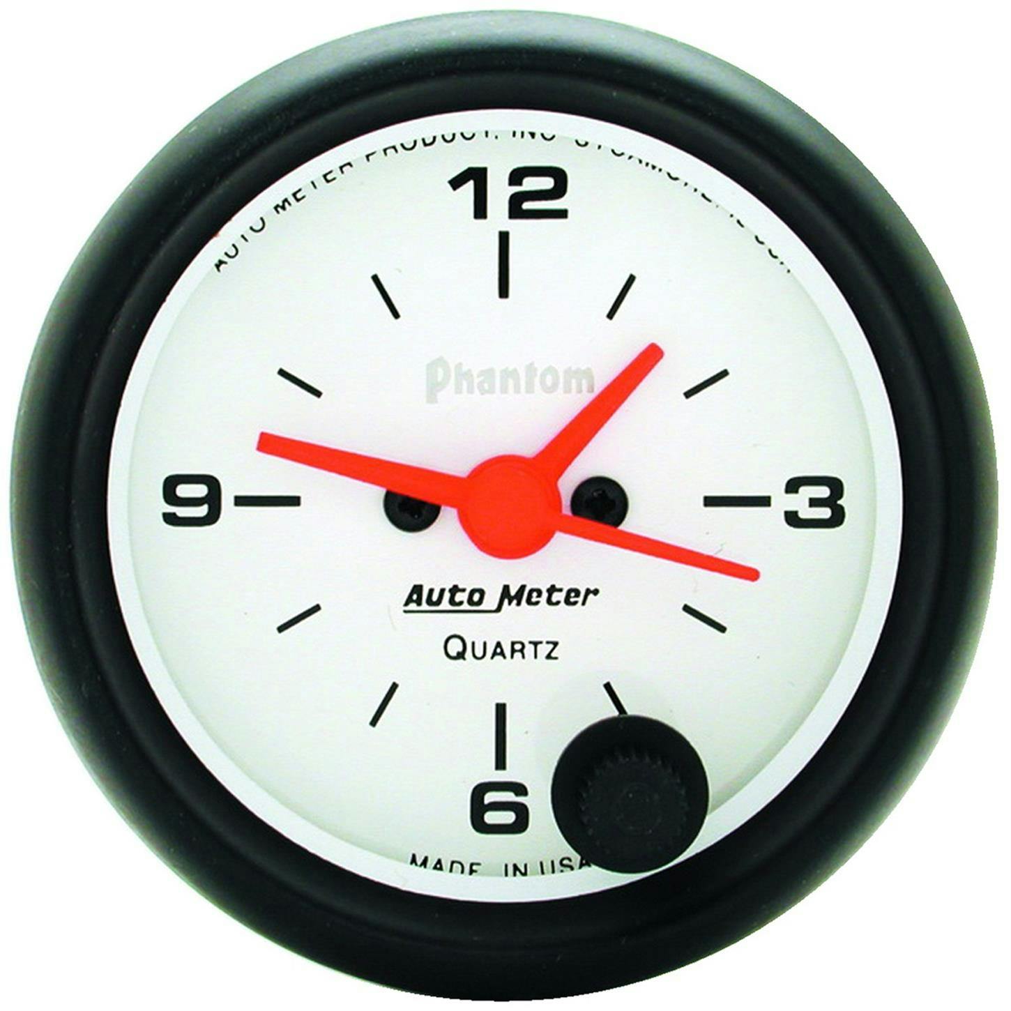 AutoMeter 5785 Phantom Quartz Clock Gauge, 2-1/16 Inch