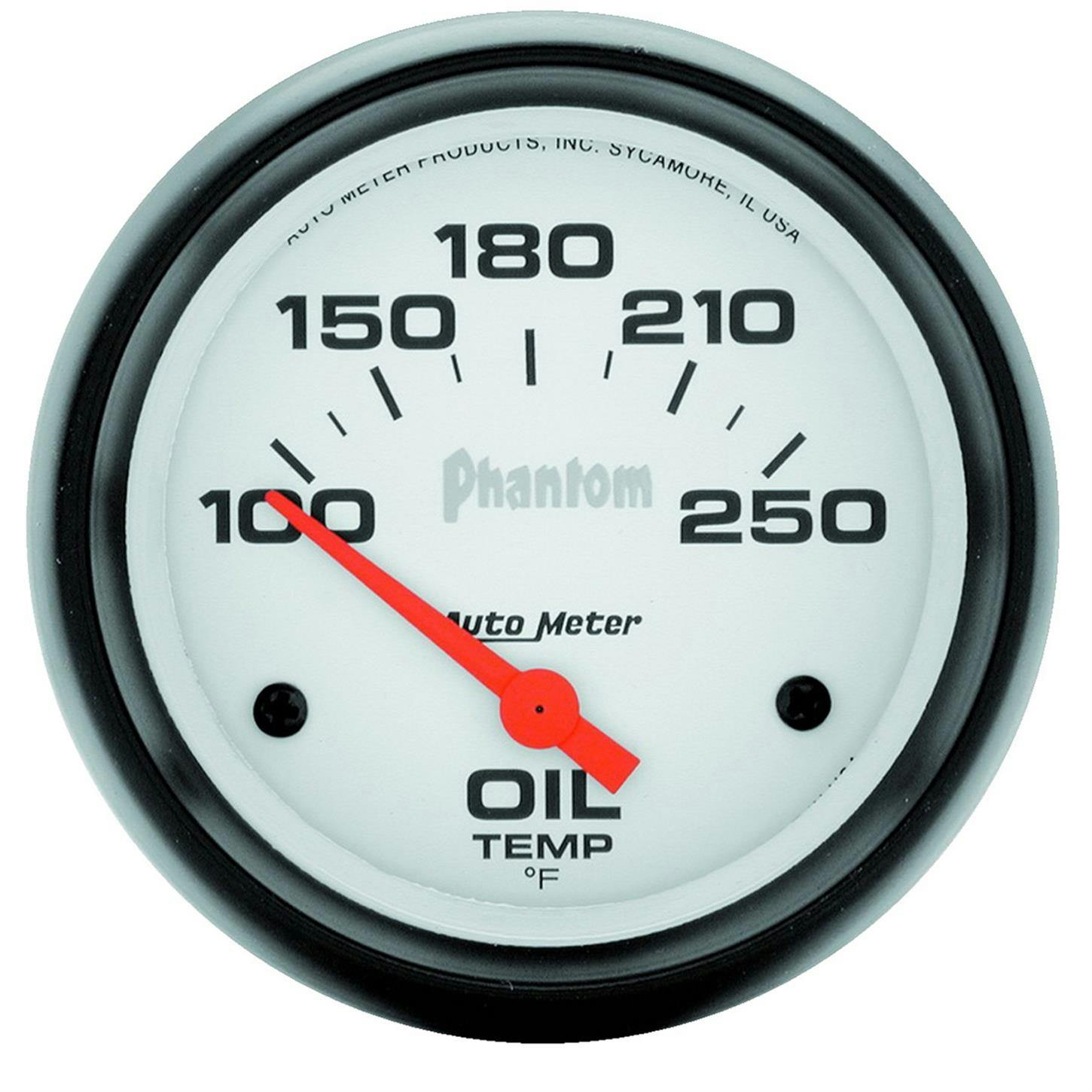 AutoMeter 5847 Phantom Air-Core Electric Oil Temp Gauge, 2-5/8