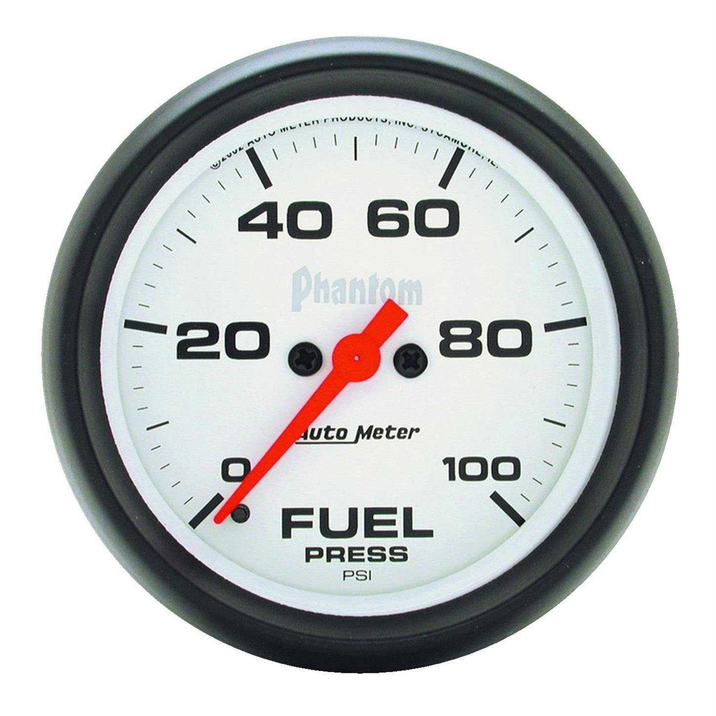 AutoMeter 5863 Fuel Pressure Gauge, 2 5/8 Inch, 100PSI, Phantom