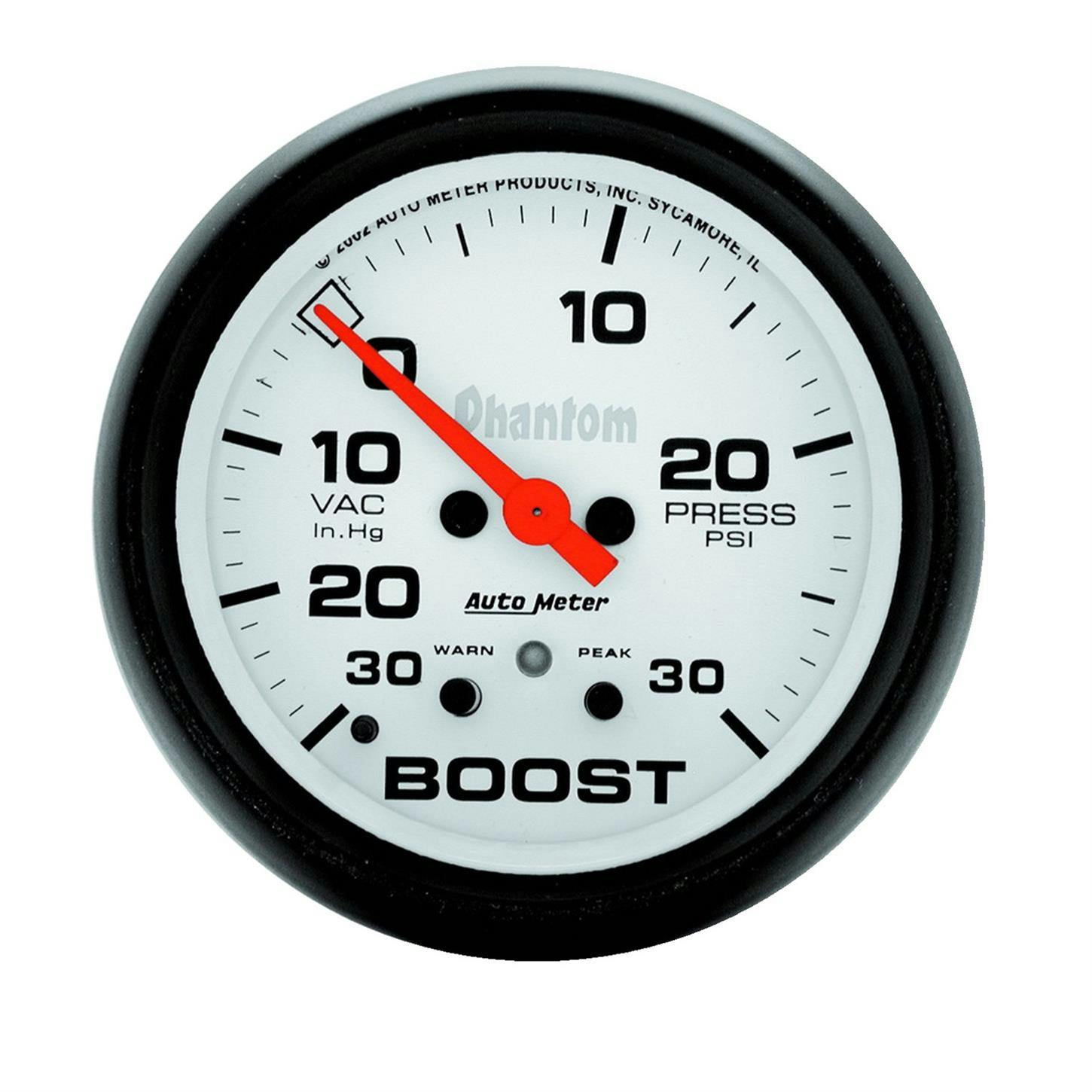 AutoMeter 5877 Vac/Boost, 2 5/8 Inch, Digital, Phantom