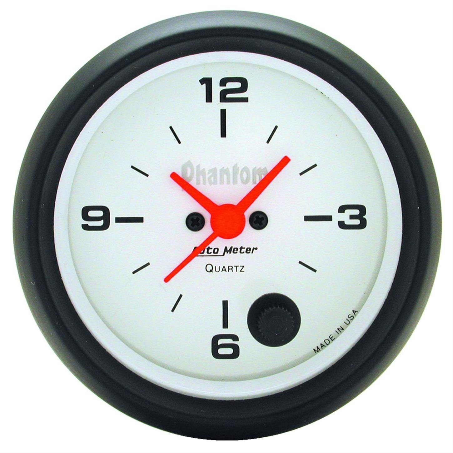 AutoMeter 5885 Phantom Quartz Clock Gauge, 2-5/8 Inch