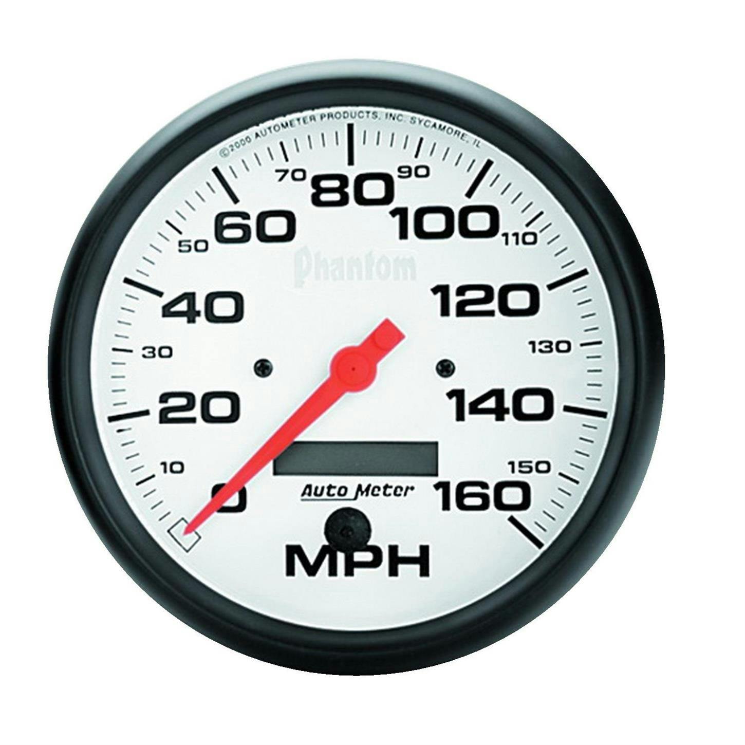 AutoMeter 5889 Phantom Air-Core Speedometer, 160 MPH, 5 Inch