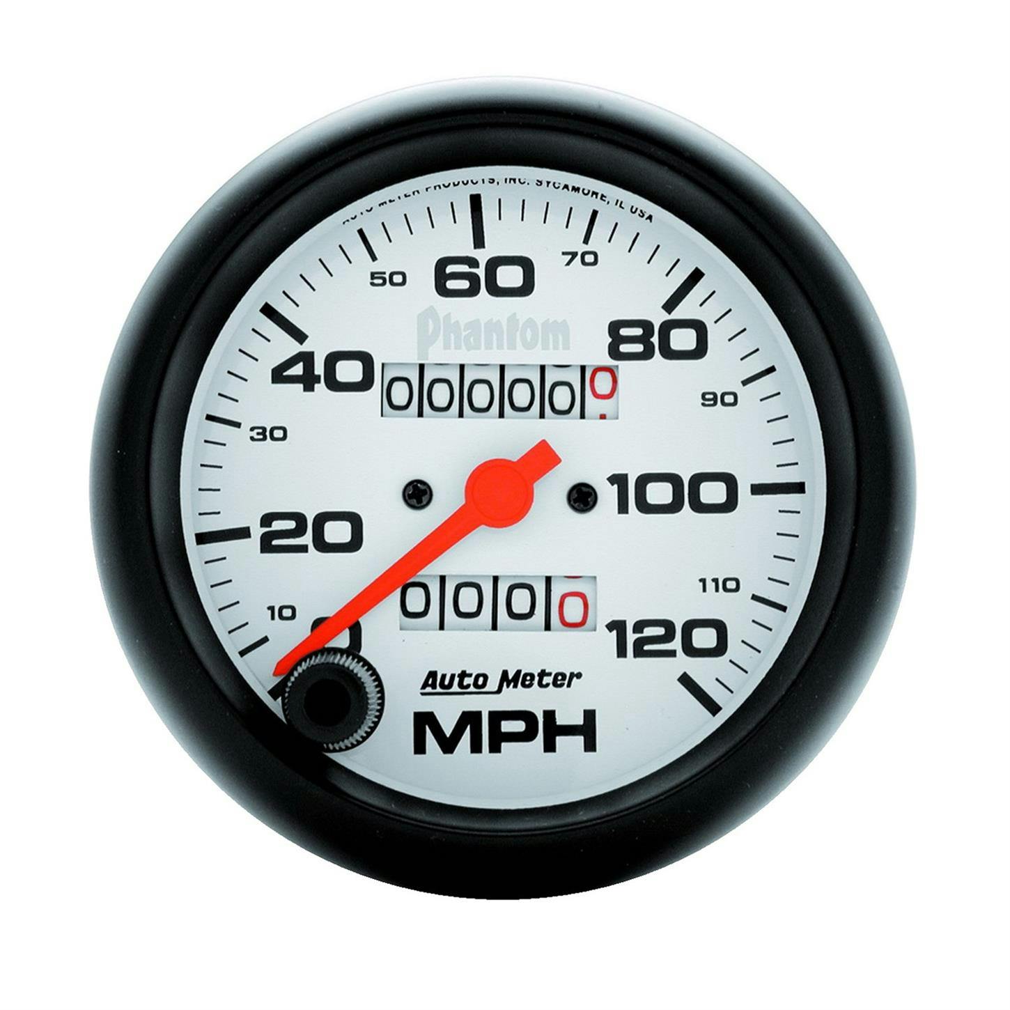AutoMeter 5892 Phantom Mechanical Speedometer, 120 MPH,3-3/8 Inch