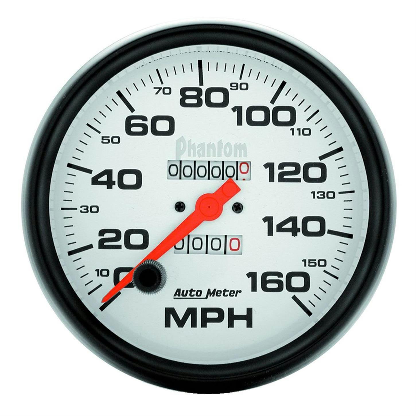 AutoMeter 5895 Speedo Gauge, 5 Inch, 160MPH, Mechanical, Phantom