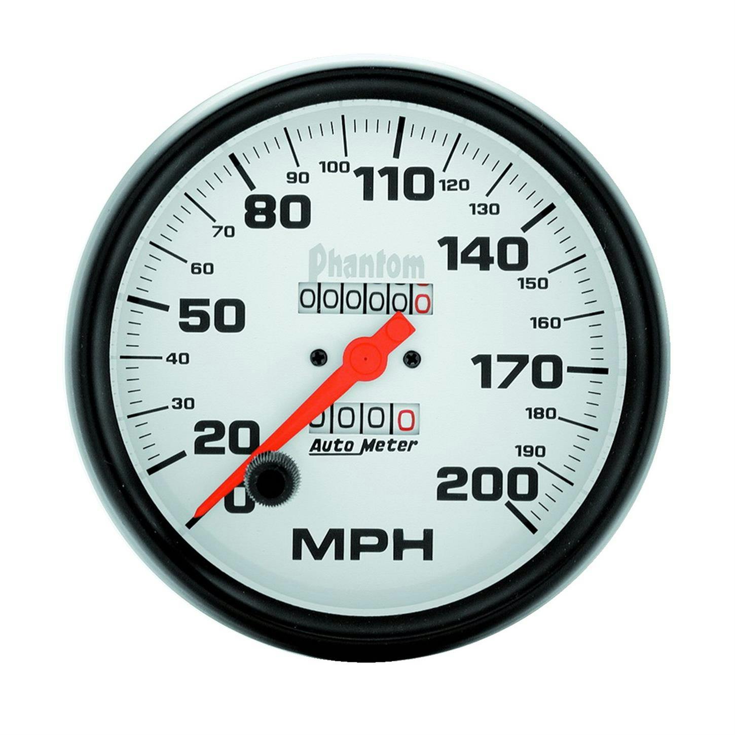 AutoMeter 5896 Phantom Mechanical Speedometer, 200 MPH, 5 Inch