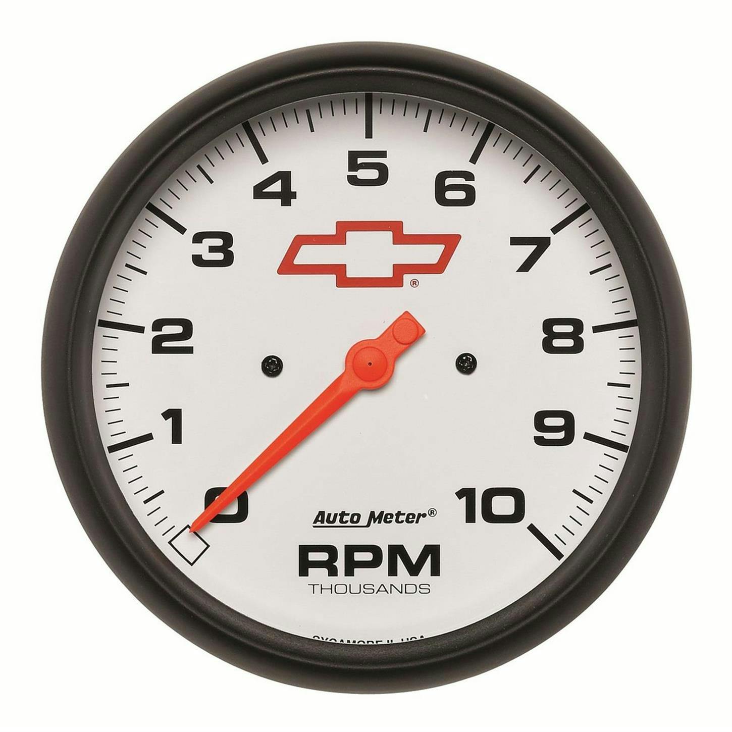 AutoMeter 5898-00406 Tach Gauge, 5 Inch, 10K RPM, In-Dash, White