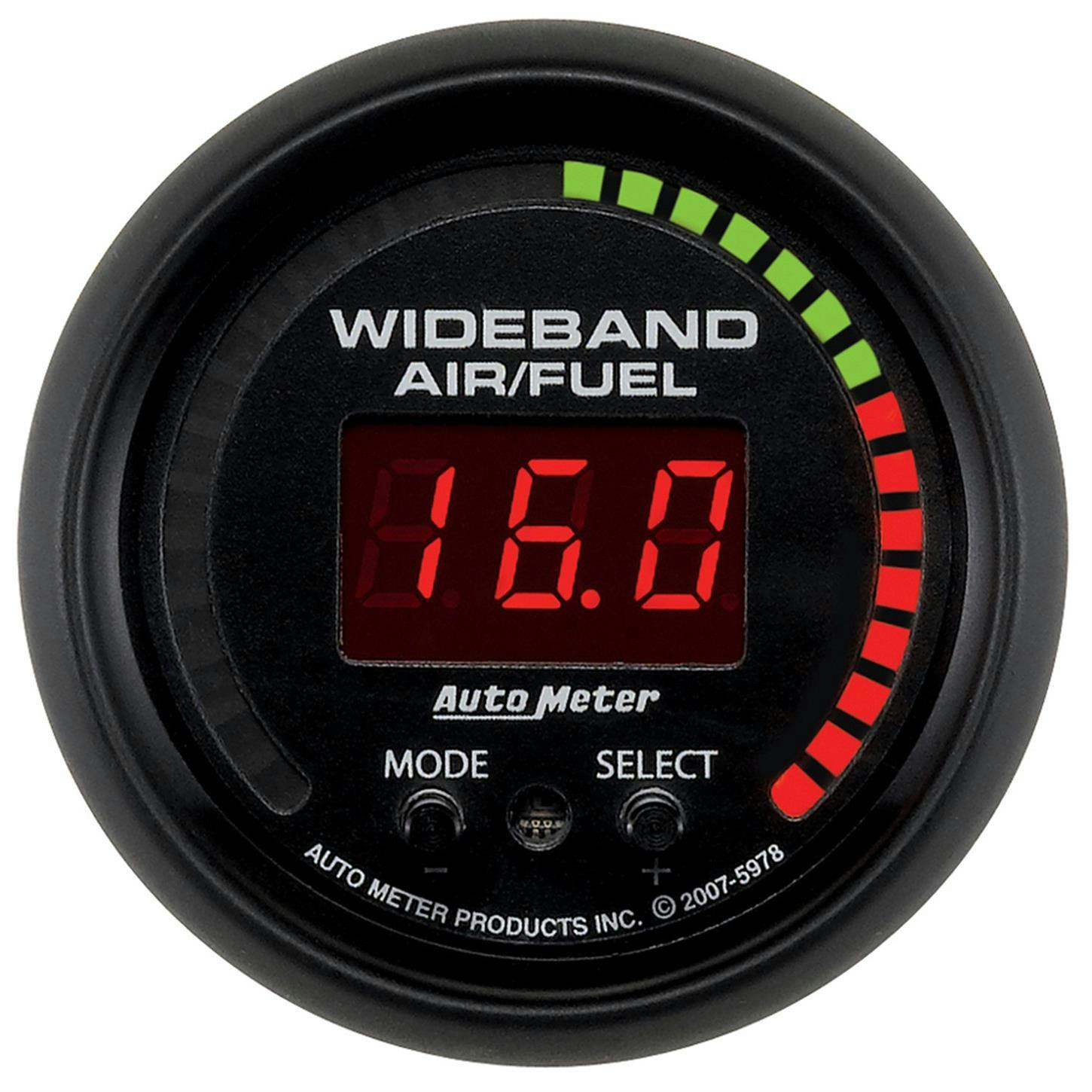 AutoMeter 5978 ES Digital Wideband Air/Fuel Ratio (AFR) Gauge
