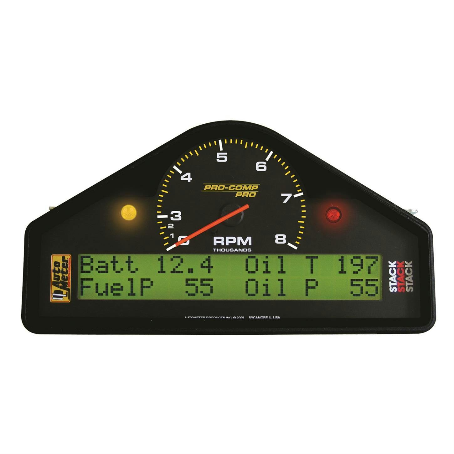 AutoMeter 6012 Race Dash Display, 8K Dual Range RPM, Pro-Comp