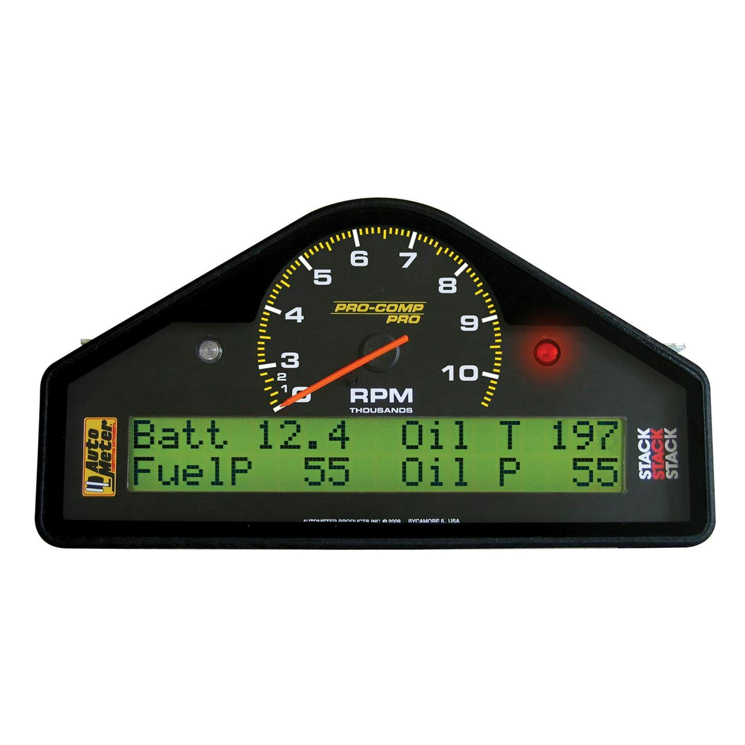AutoMeter 6013 Race Dash Display, 10.5K RPM, Pro-Comp