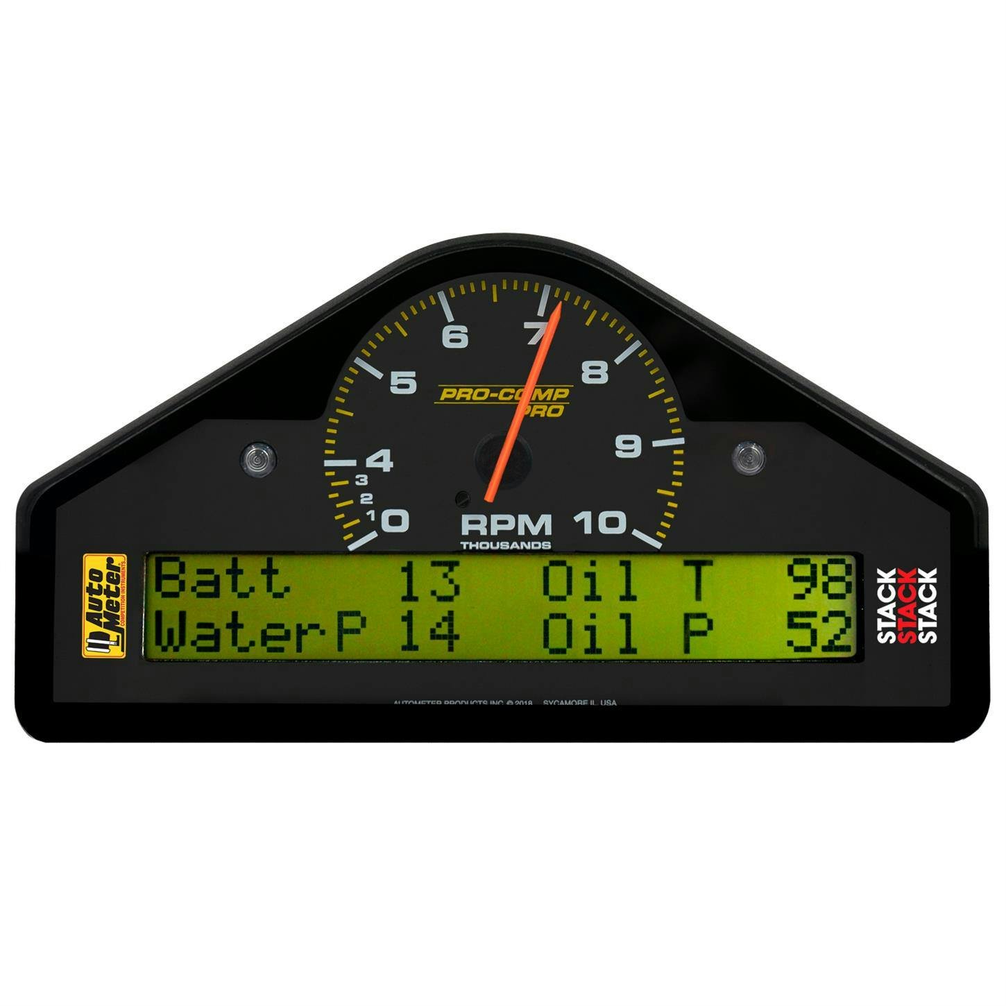 AutoMeter 6014 Race Dash Display, 10K RPM, Pro-Comp