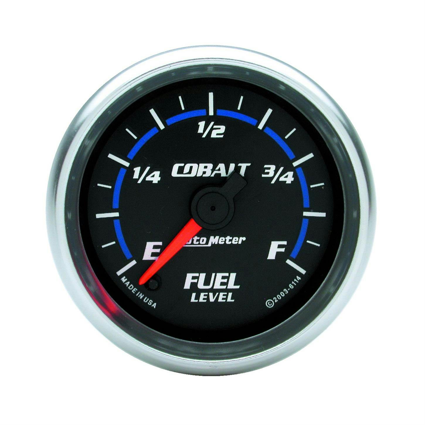 AutoMeter 6114 Fuel Level Gauge, 2 1/16 Inch, 0-280 Ohm Cobalt