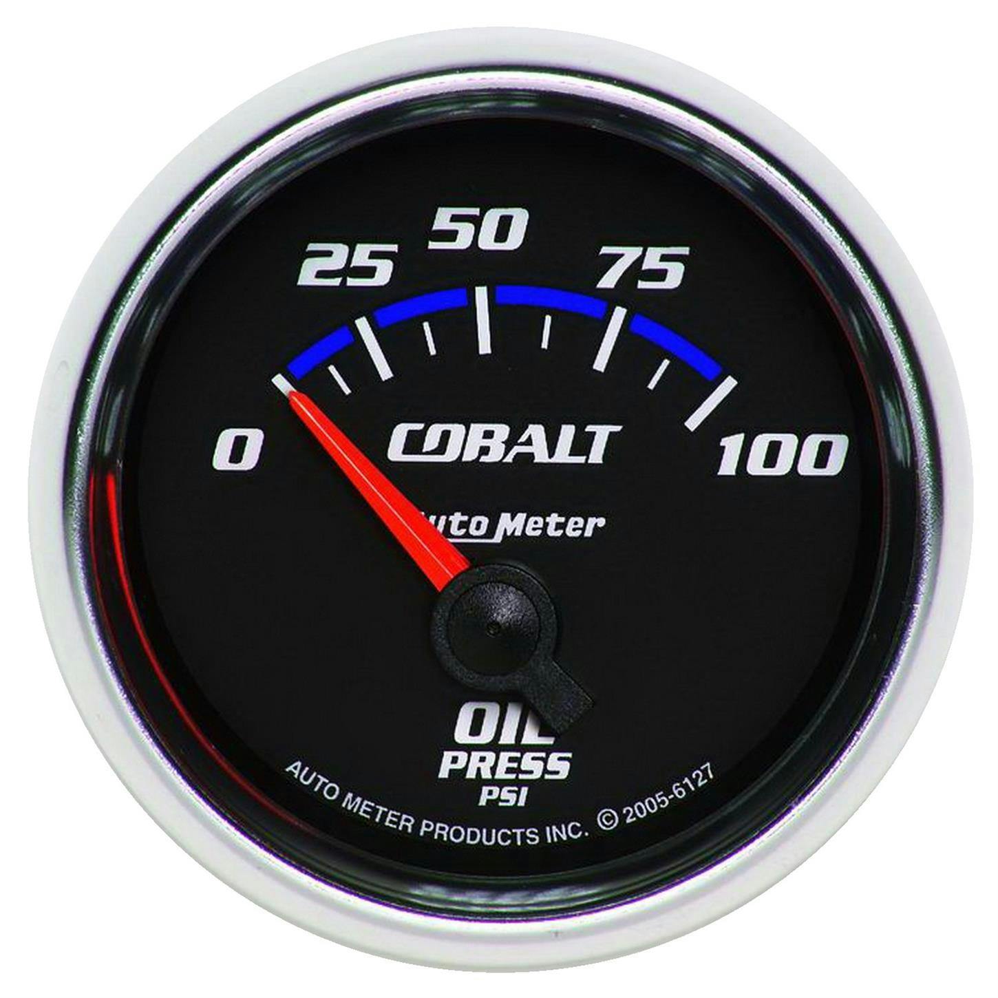 AutoMeter 6127 Cobalt Air-Core Oil Press. Gauge, 2-1/16 Inch