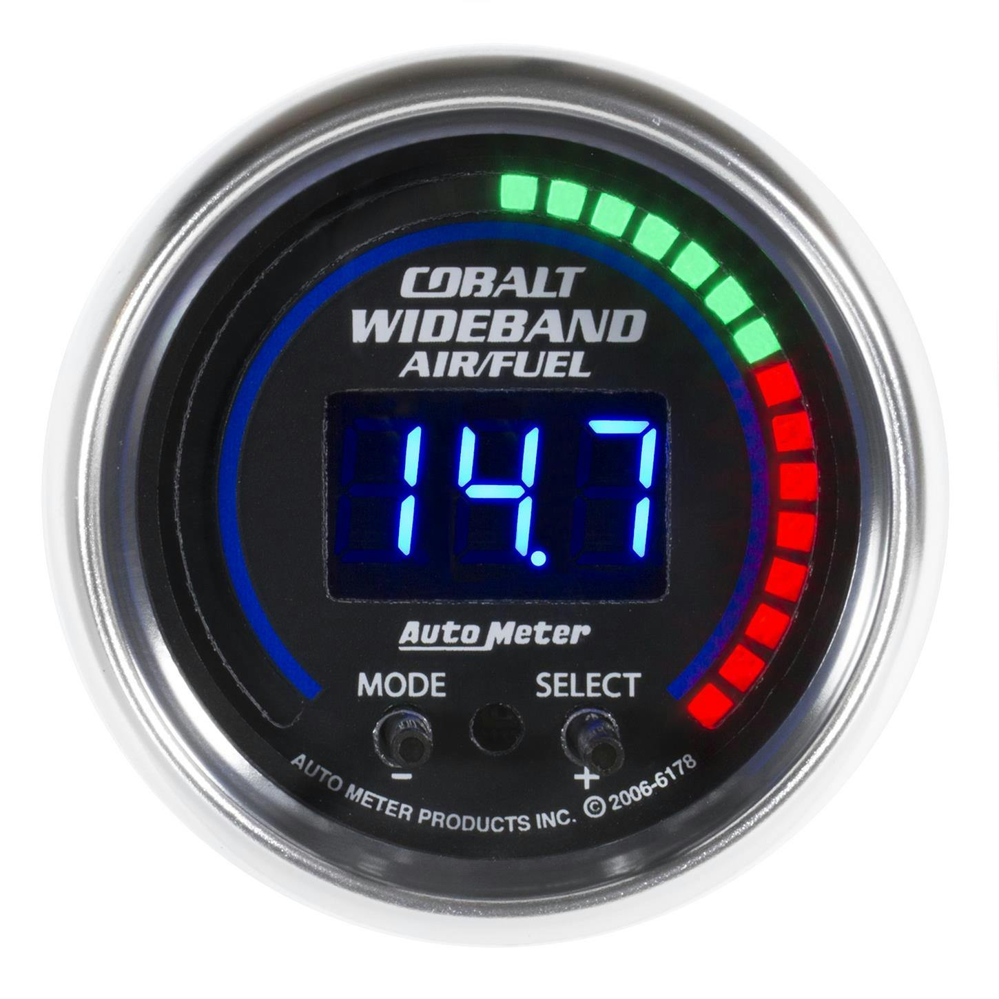 AutoMeter 6178 Cobalt Digital Wideband Air/Fuel Ratio (AFR) Gauge