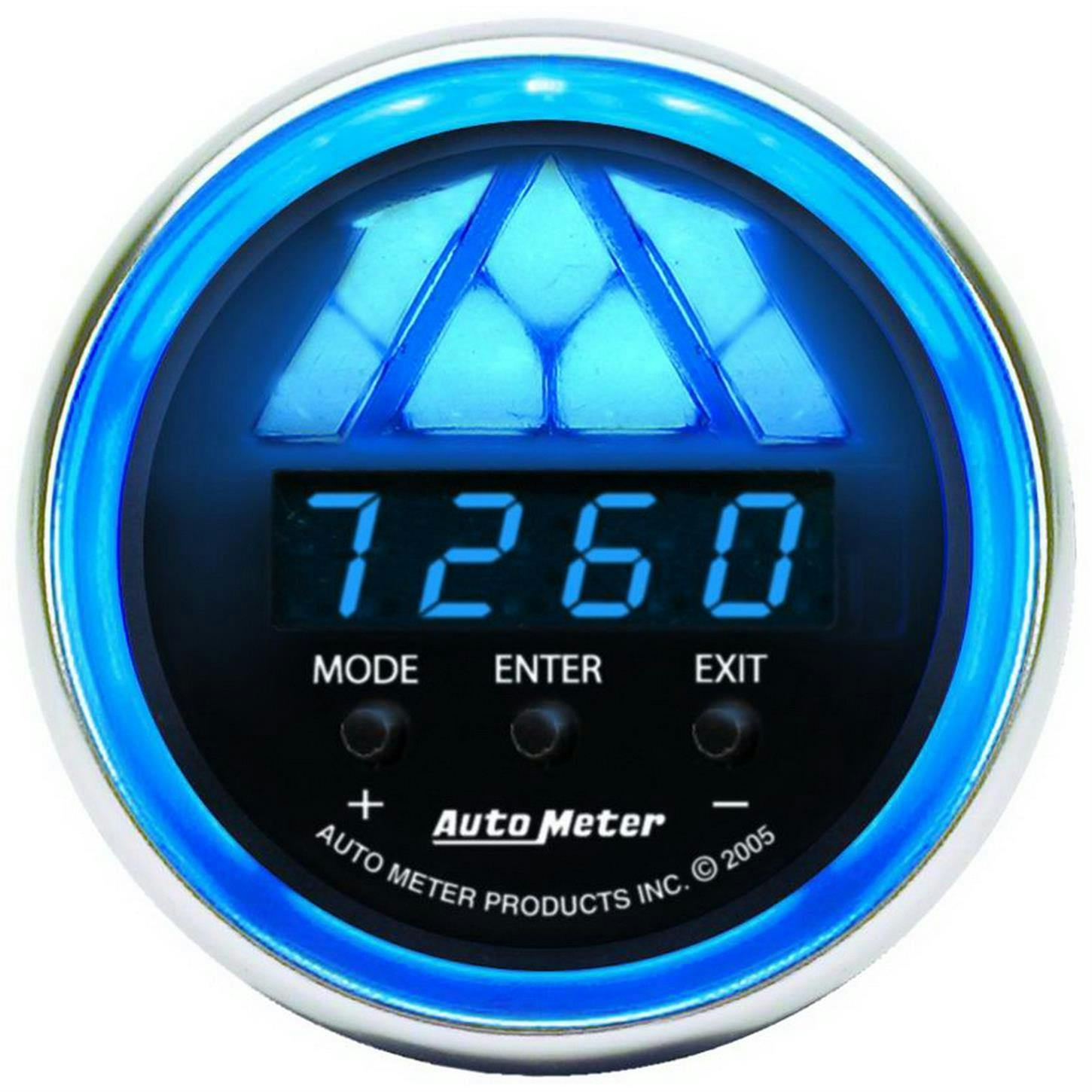AutoMeter 6187 Tach Gauge, Led Shift Light, Cobalt