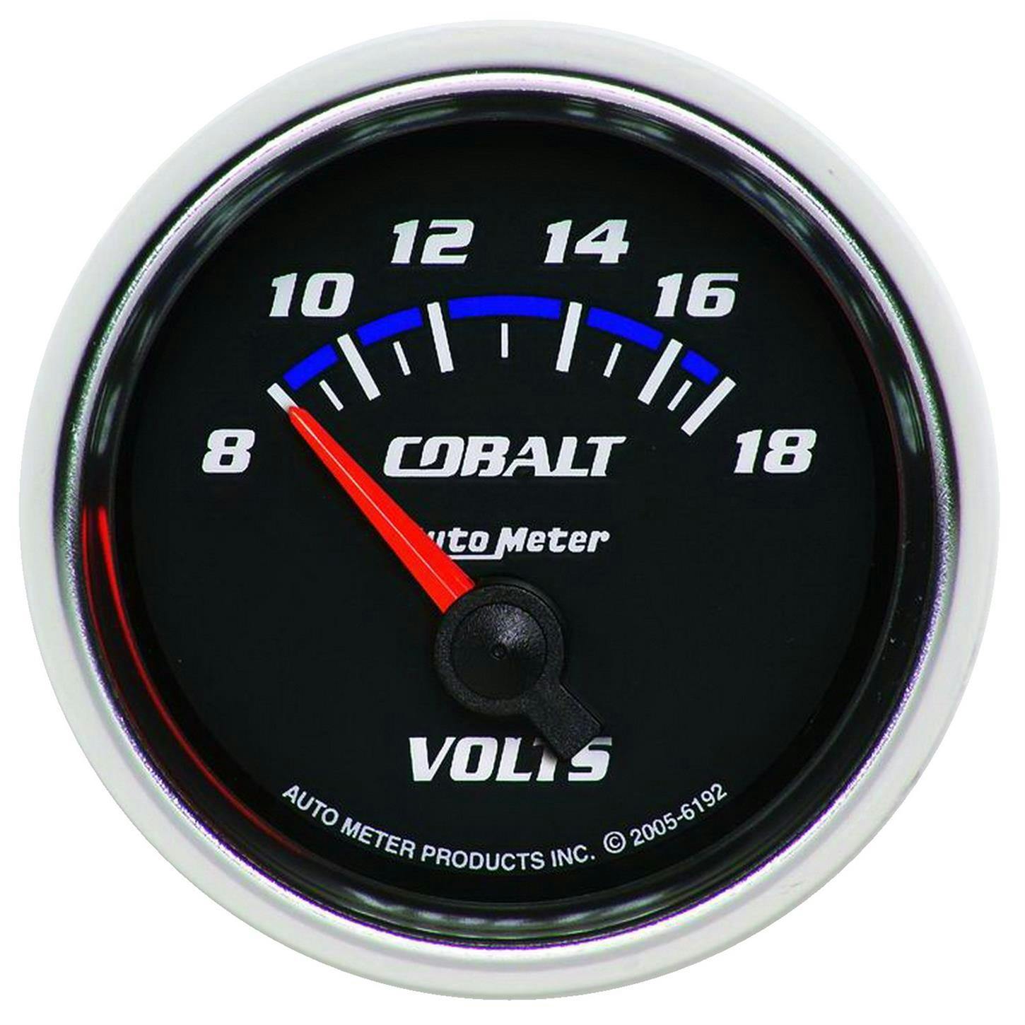 AutoMeter 6192 Cobalt Air-Core Voltmeter Gauge, 2-1/16 Inch