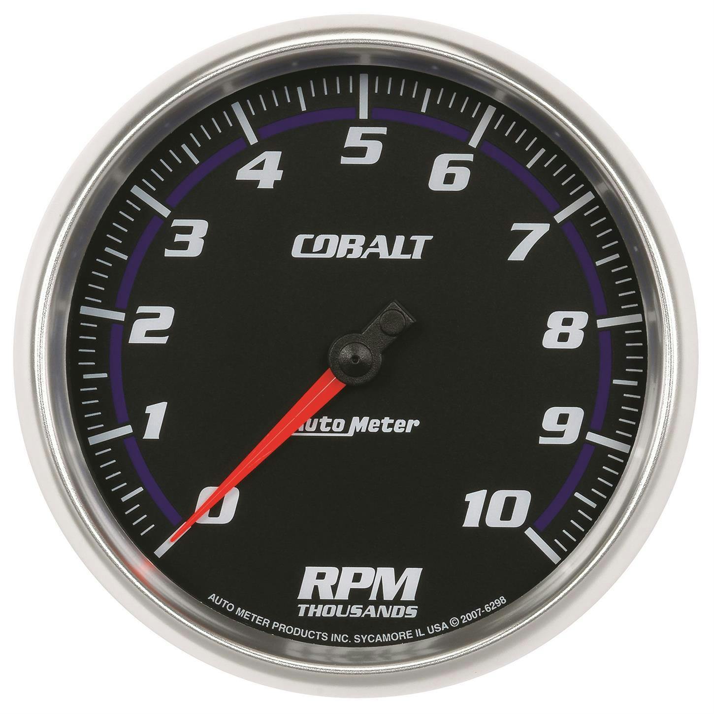 AutoMeter 6298 Cobalt Air-Core In-Dash Tachometer Gauge, 5 Inch