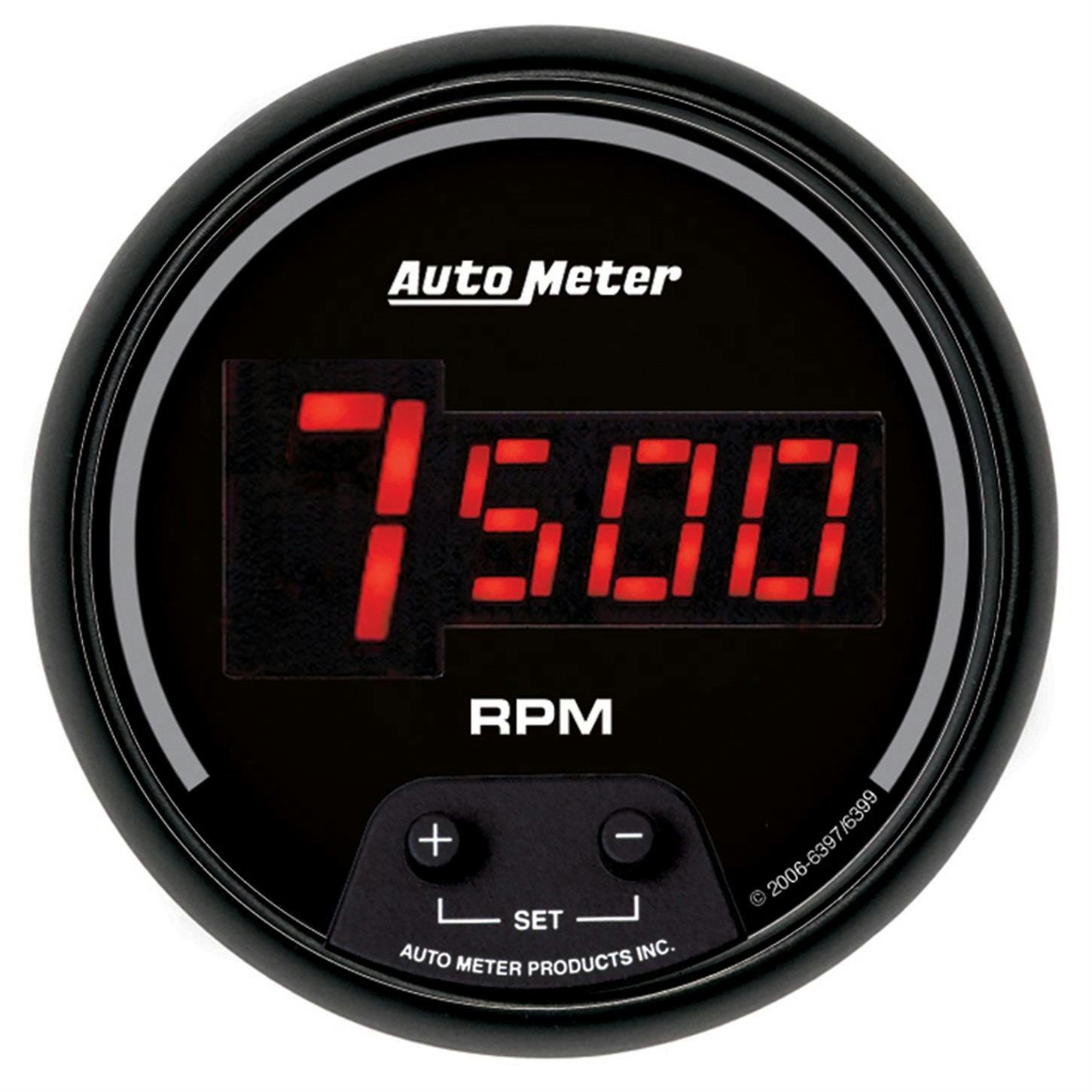 AutoMeter 6397 Sport-Comp Digi. Digi. In-Dash Tach,10k RPM 3-3/8