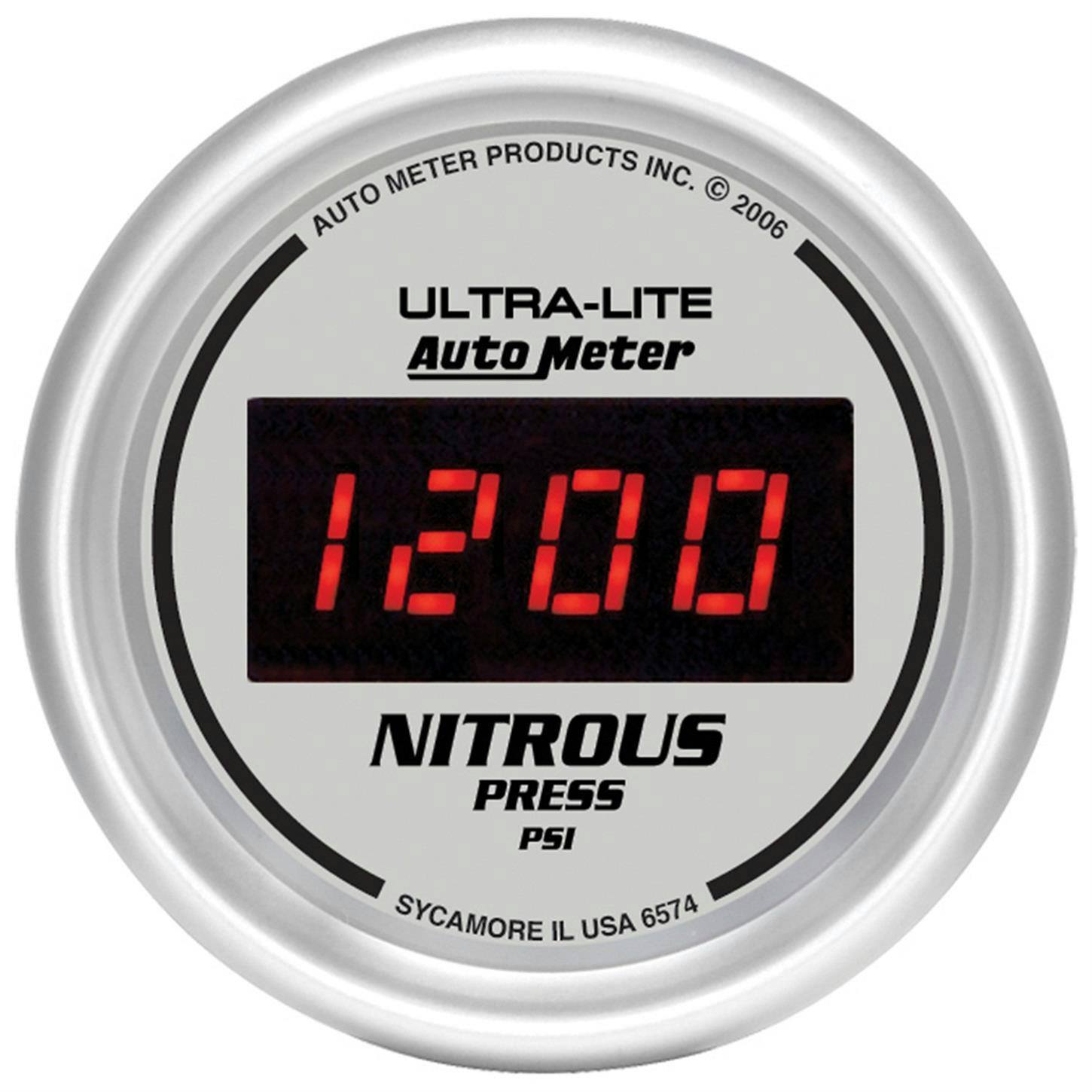 AutoMeter 6574 Ultra-Lite Digital Digital Nitrous Press. Gauge