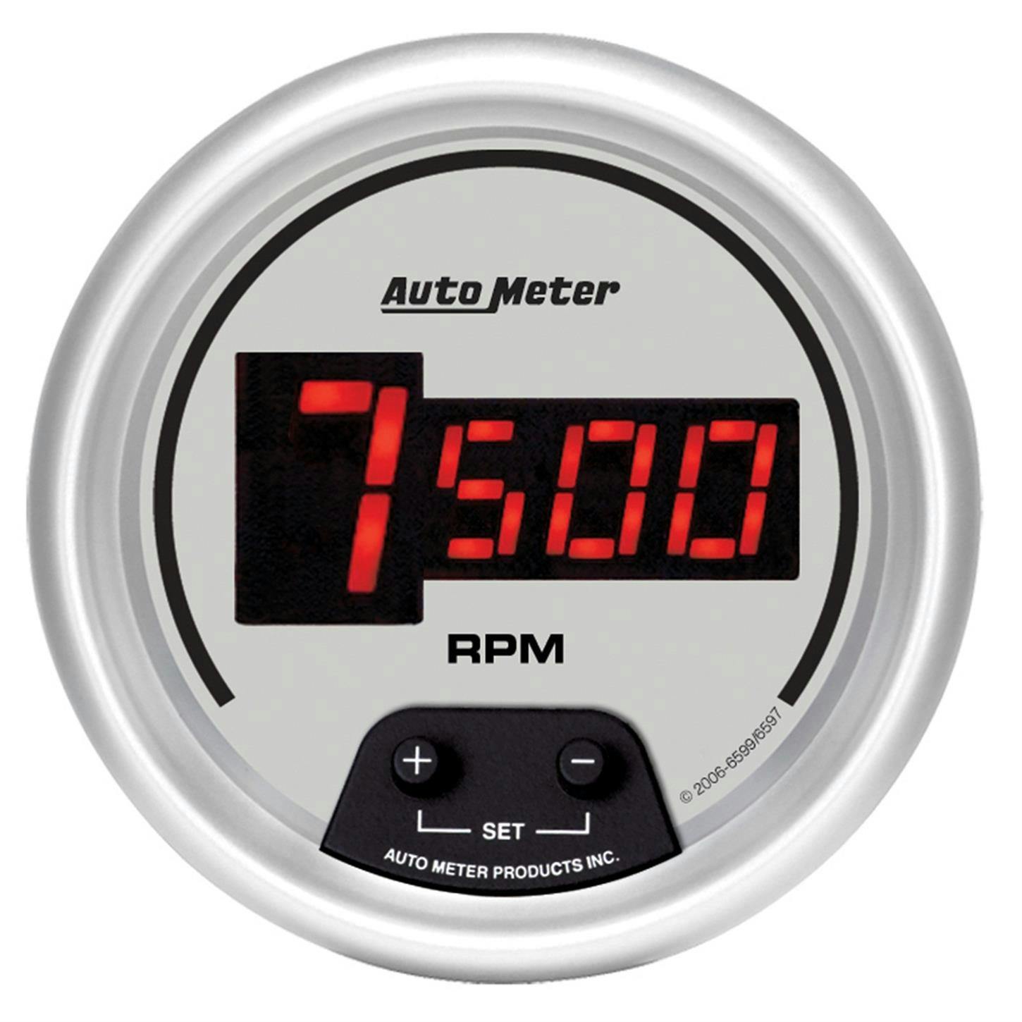AutoMeter 6597 Ultra-Lite Digi. Digi. In-Dash Tach,10kRPM,3-3/8