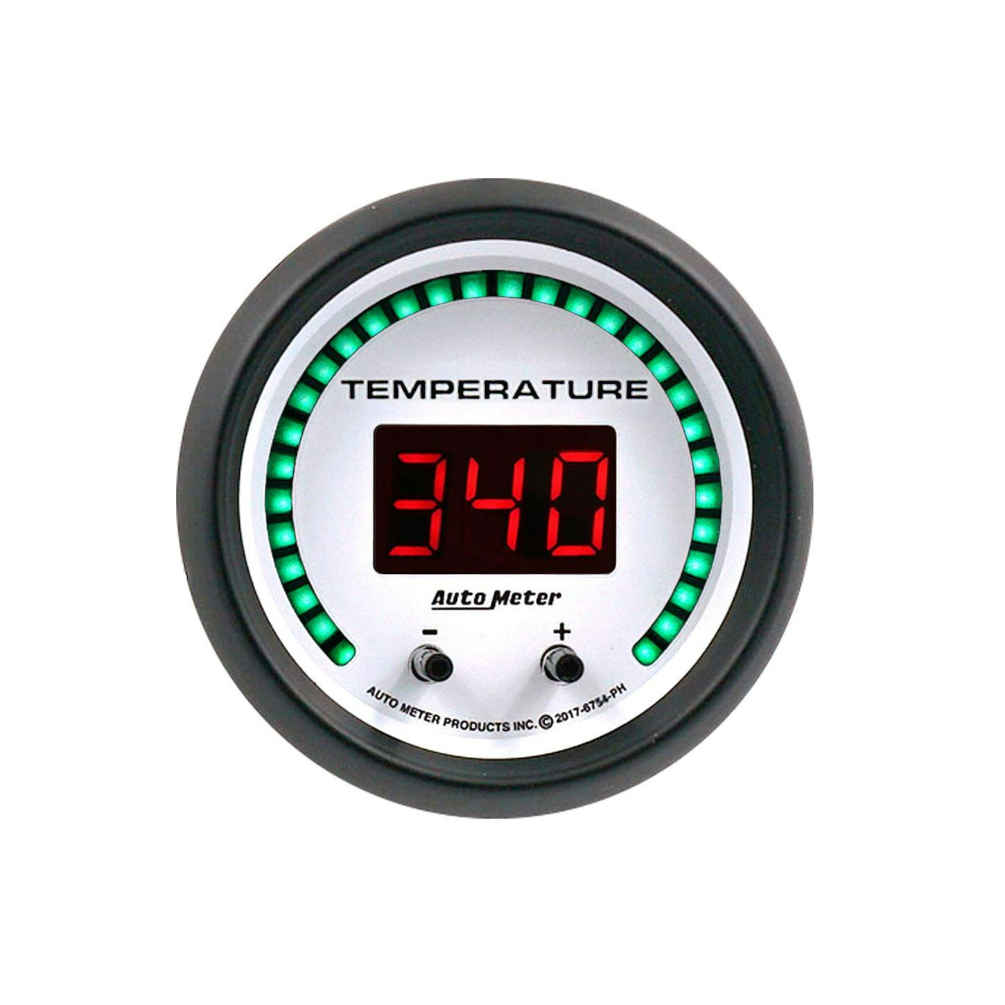AutoMeter 6754-PH Fluid Temp Gauge, 2 1/16 Inch, Phantom