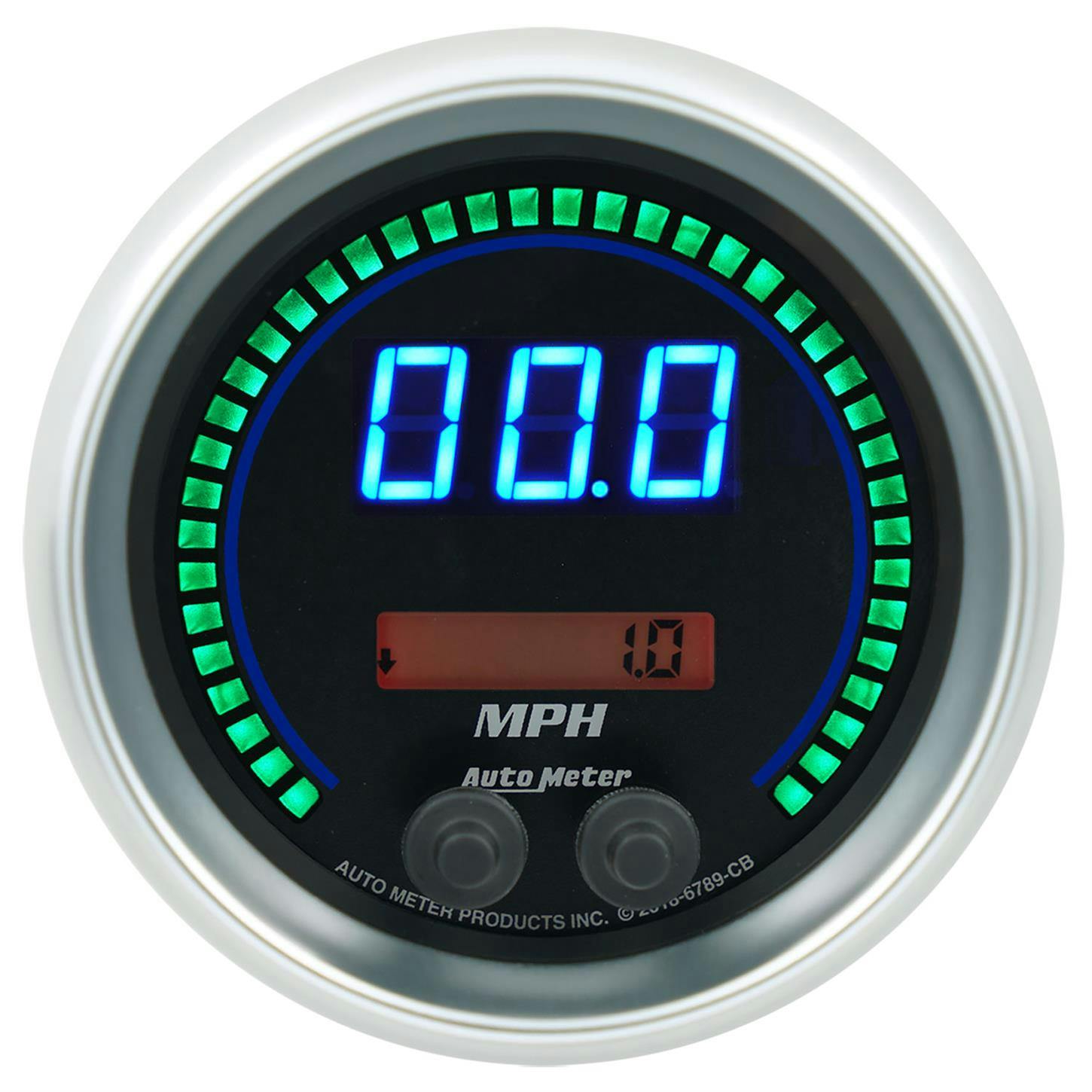 AutoMeter 6789-CB Speedo Gauge, 3 3/8 Inch, 260 MPH/260KMH, CB
