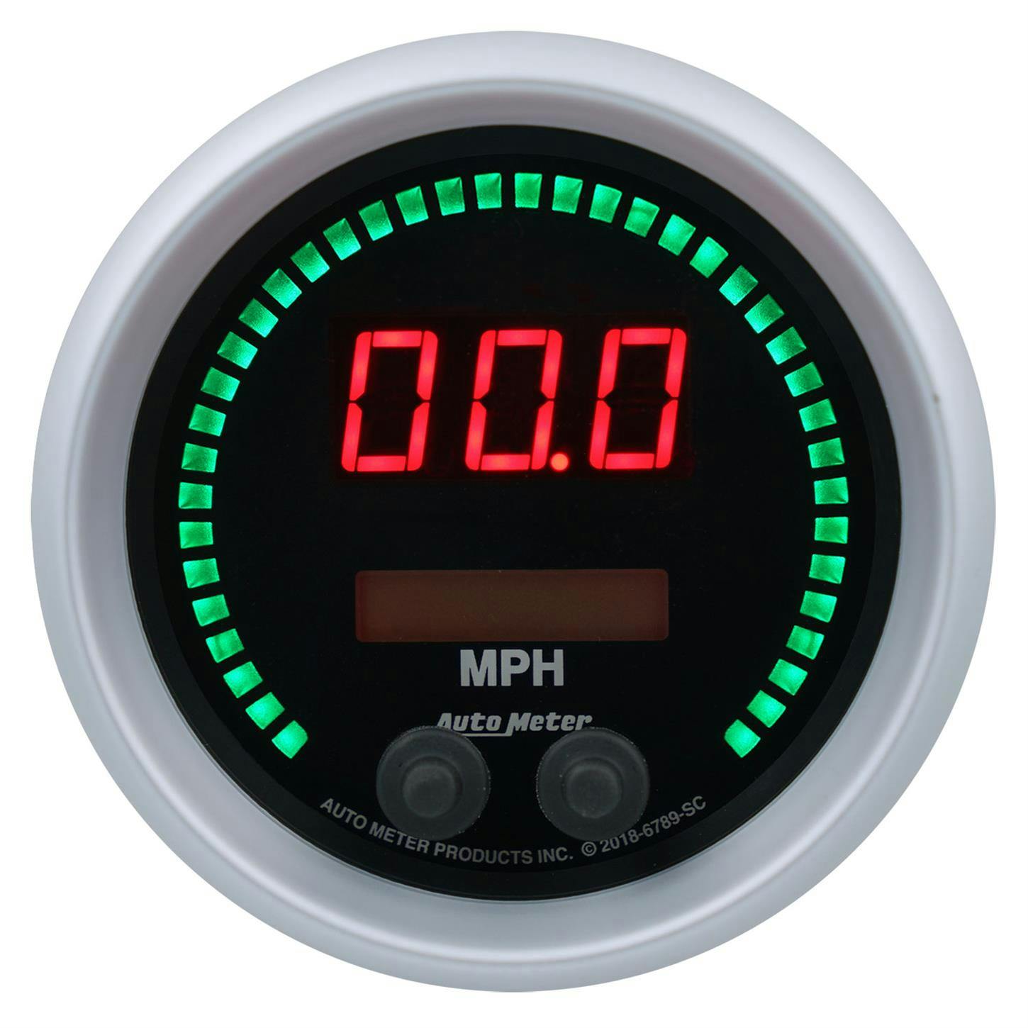 AutoMeter 6789-SC Speedo Gauge, 3 3/8 Inch, 260MPH/260KMH, SC