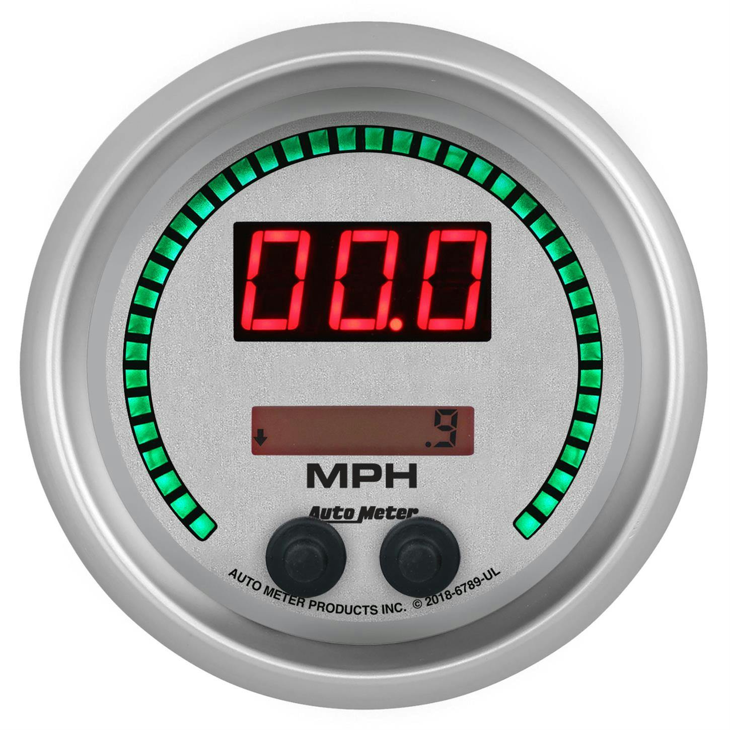 AutoMeter 6789-UL Speedo Gauge, 3 3/8 Inch, 260MPH, UL