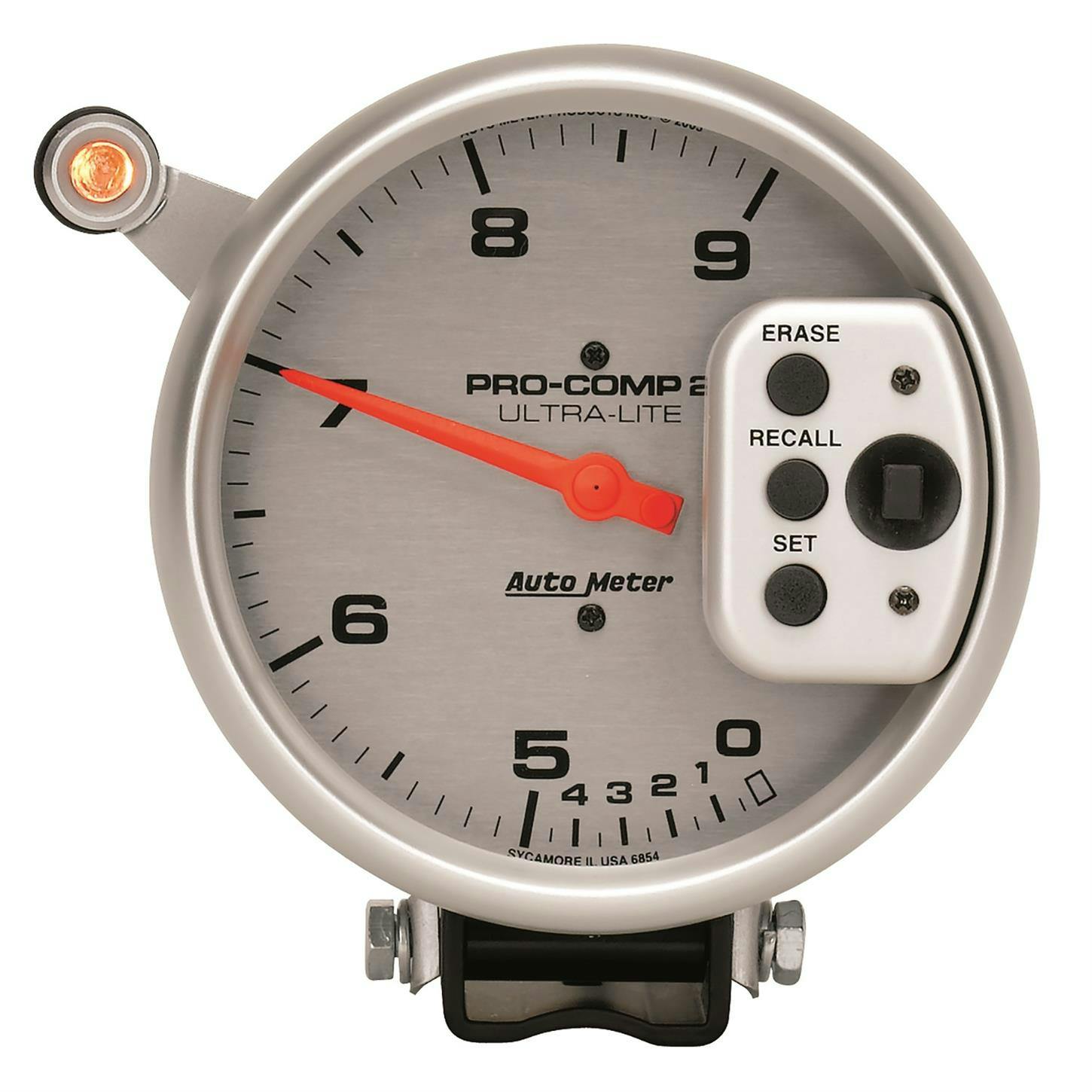 AutoMeter 6854 Ultra-Lite Air-Core Pedestal Tachometer, 9k,5 Inch