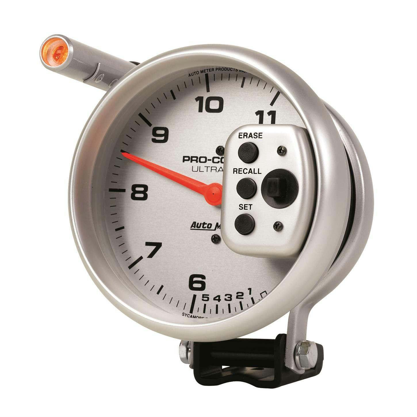 AutoMeter 6855 Tach Gauge, 5 Inch, 11K RPM, Peak Memory, UL