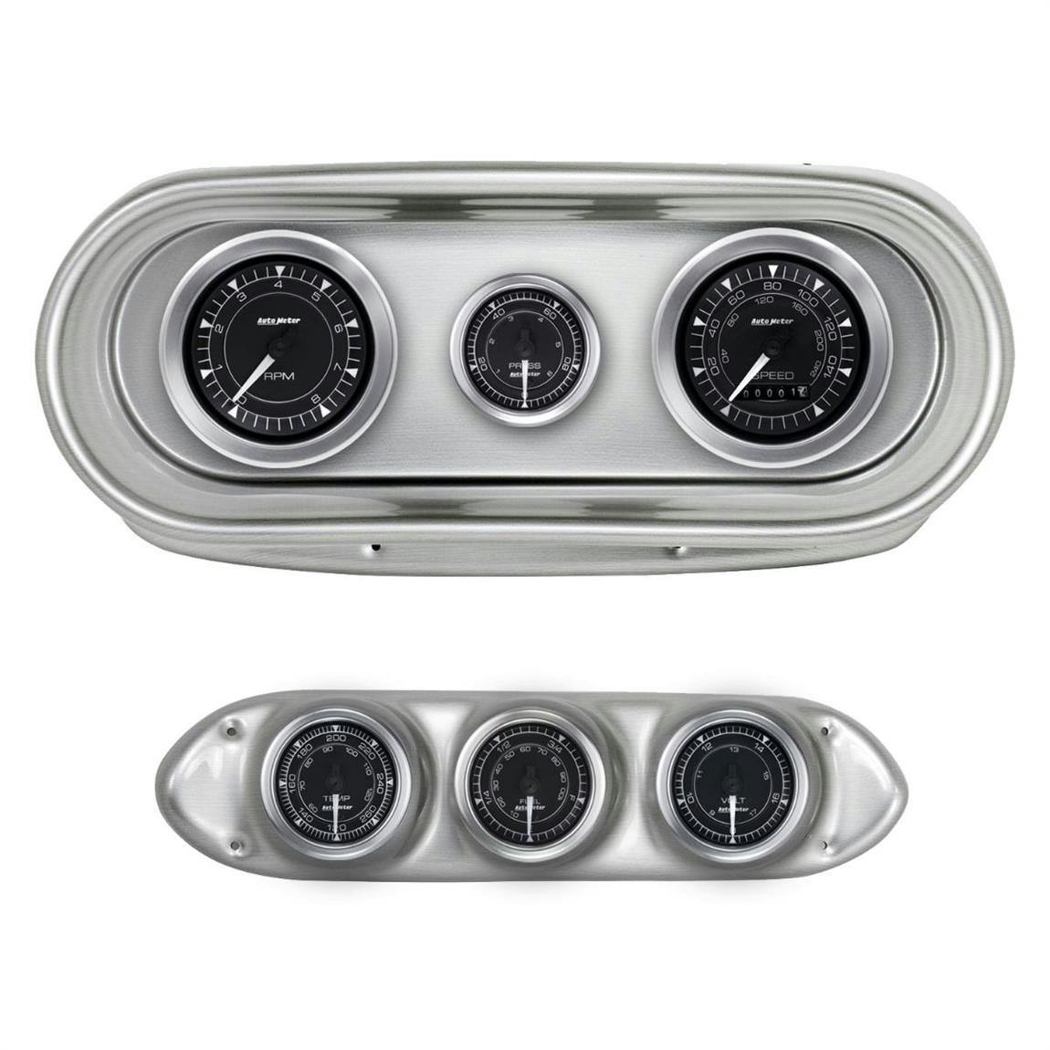 AutoMeter 7014-CH 6pc Gauge Kit, Nova 62-65, Chrono