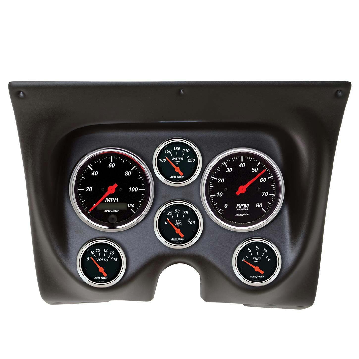 AutoMeter 7020-DB 6pc Gauge Kit, Camaro/Firebird 67-68, DB