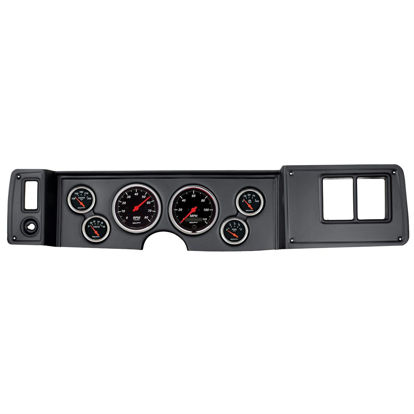 AutoMeter 7023-DB 6pc Gauge Kit, Camaro 79-81, Designer Black