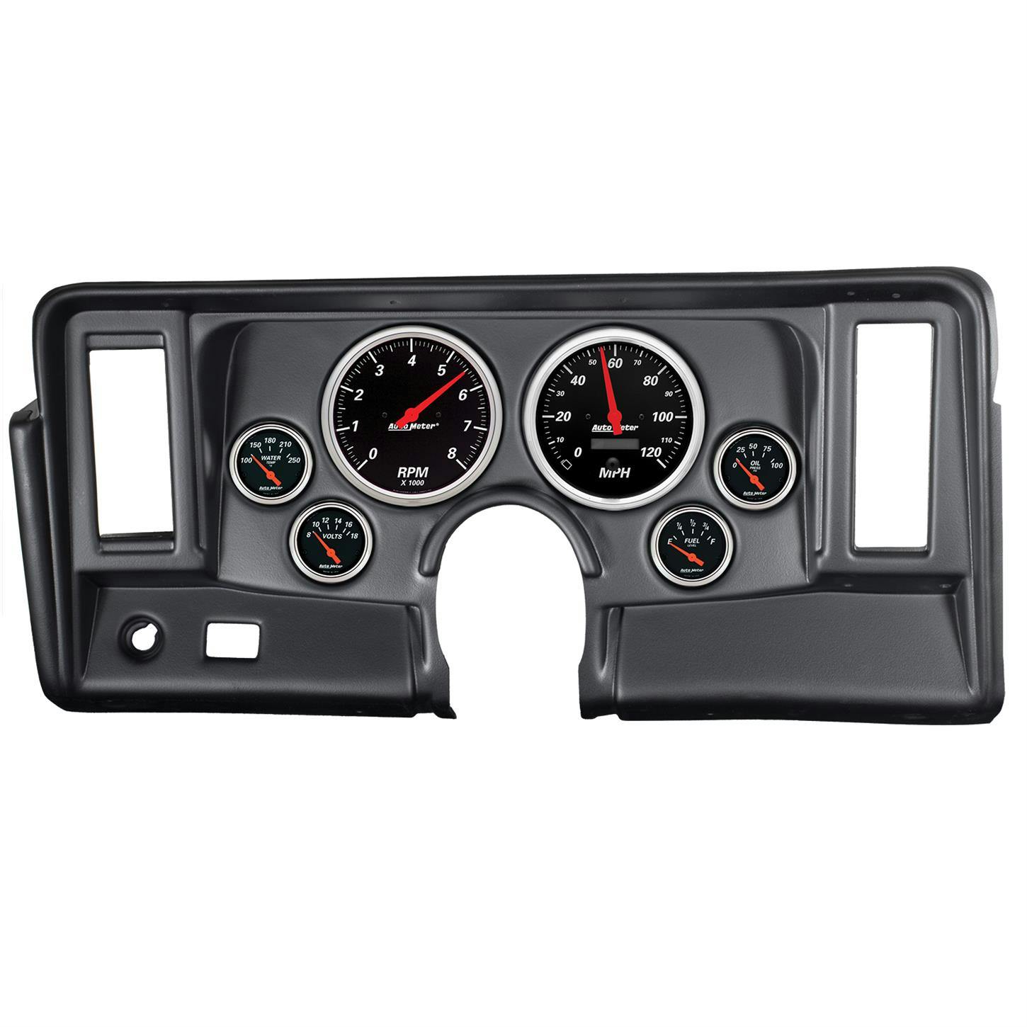 AutoMeter 7024-DB 6pc Gauge Kit, Nova 69-76, Designer Black