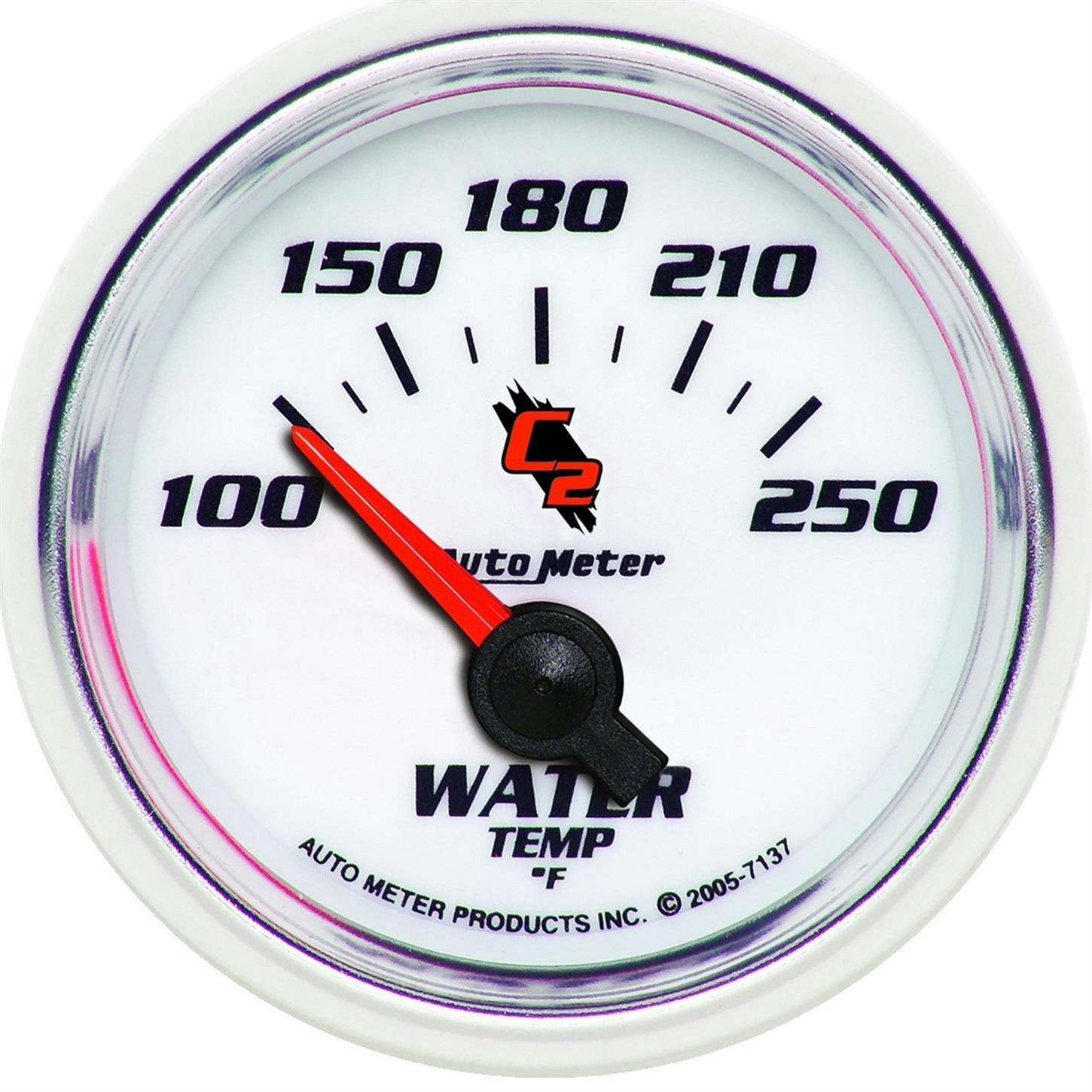 AutoMeter 7137 C2 Air-Core Water Temperature Gauge, 2-1/16 Inch