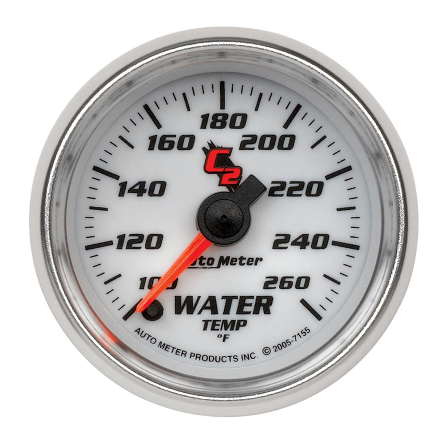 AutoMeter 7155 Water Temp Gauge, 2 1/16 Inch, 100-260 Deg., C2