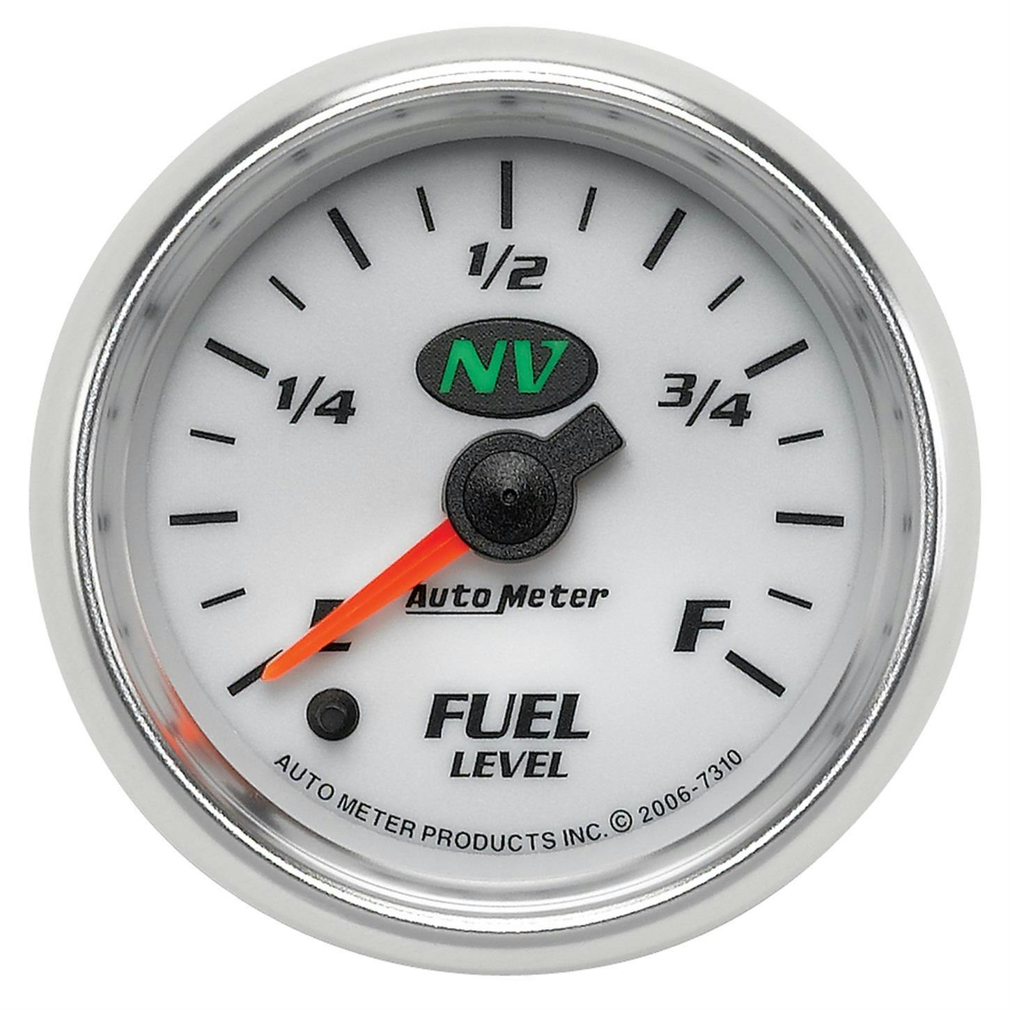 AutoMeter 7310 Fuel Level Gauge, 2 1/16 Inch, 0-280 Ohm Nv