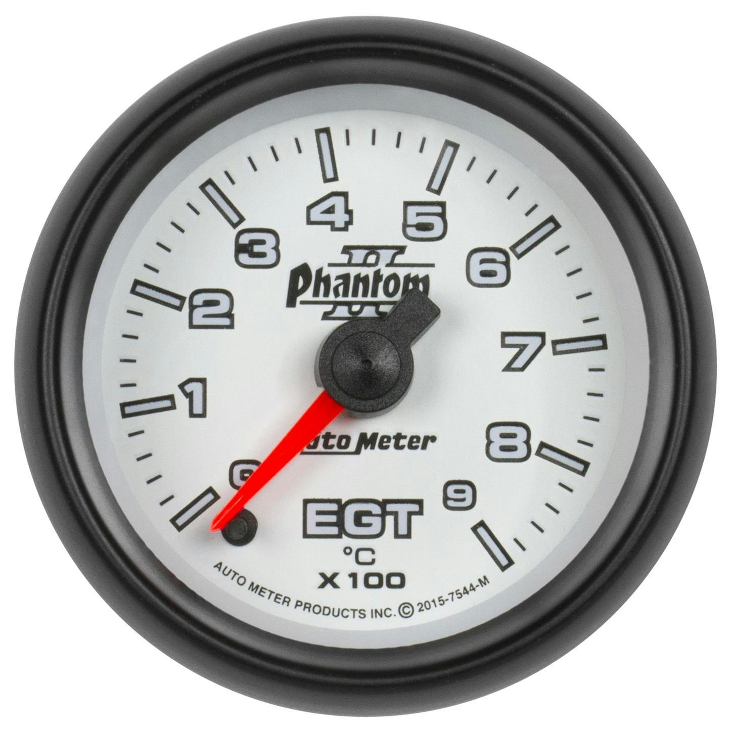 AutoMeter 7544-M Pyrometer Gauge 2 1/16 Inch, 900 Deg. C, Phantom