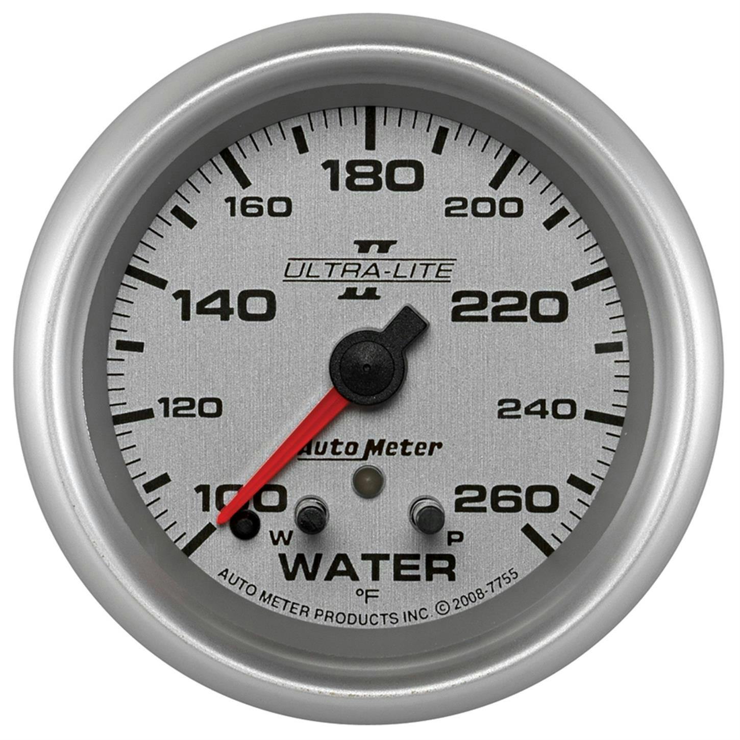 AutoMeter 7755 Ultra-Lite II Digi. StepperMotor Water Temp Gauge