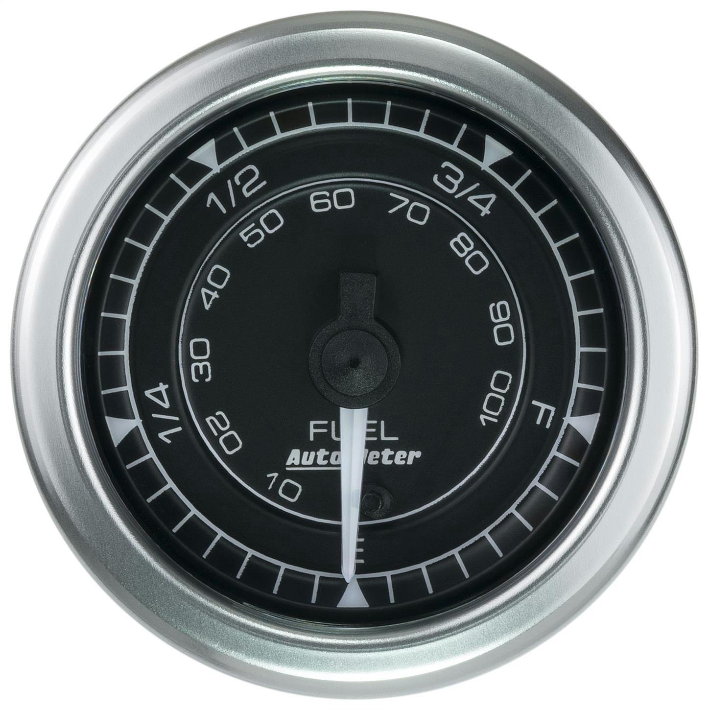 AutoMeter 8110 Fuel Level Gauge, 2 1/16 Inch, 0-280 Ohm Chrono