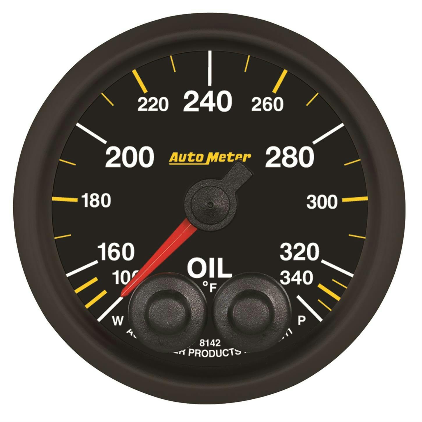 AutoMeter 8142-05702 Oil Temp Gauge, 2 1/16 Inch, 340 Deg.