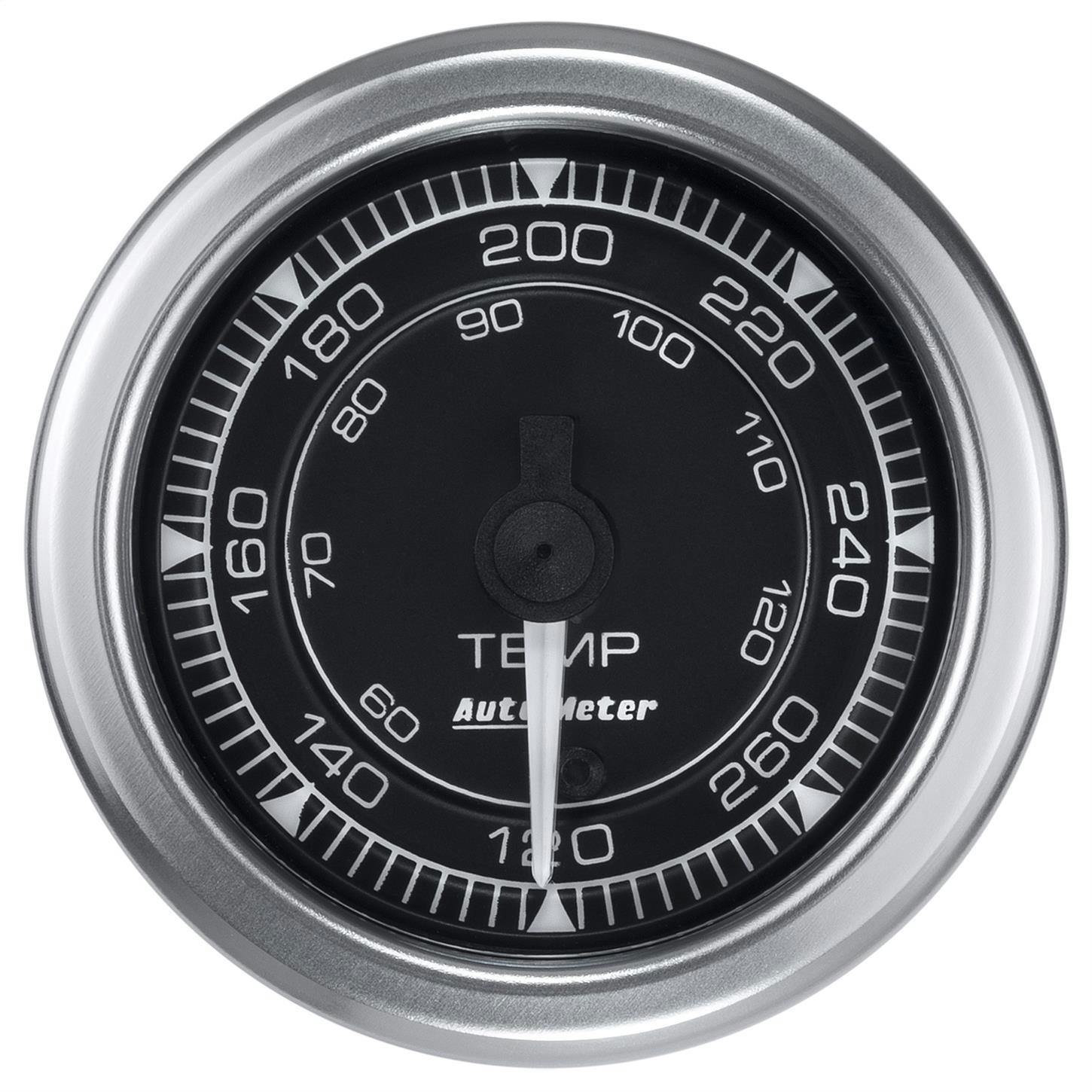AutoMeter 8154 Temp Gauge, 2 1/16 Inch, 120-280 Deg., Chrono