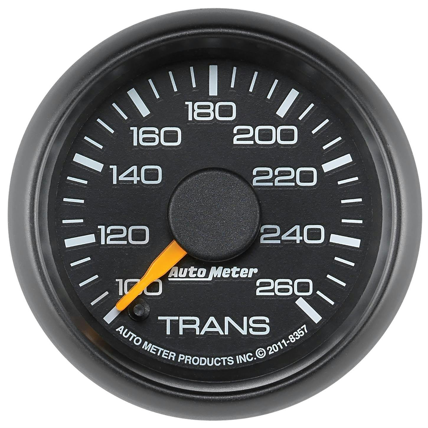 AutoMeter 8357 Trans Temp Gauge, 2 1/16 Inch, 100-260 Deg., GM