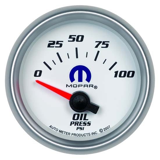 AutoMeter 880029 Mopar Air-Core Oil Press. Gauge, 2-1/16 Inch